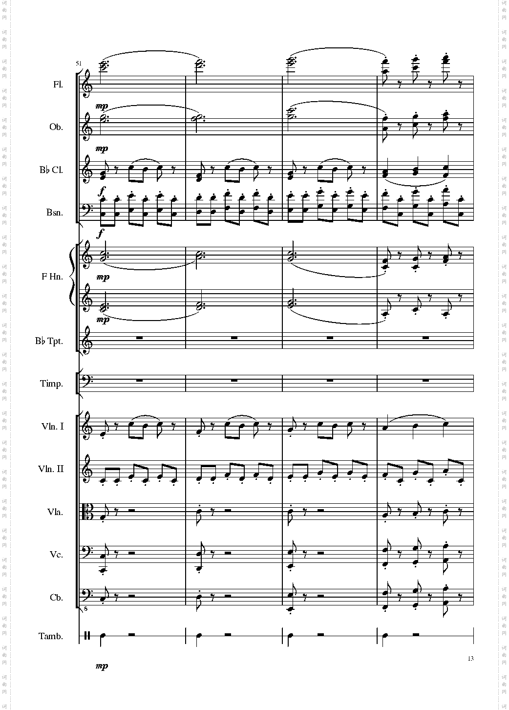 4 Contredanse for Chamber Orchestra, Op·120 No·1