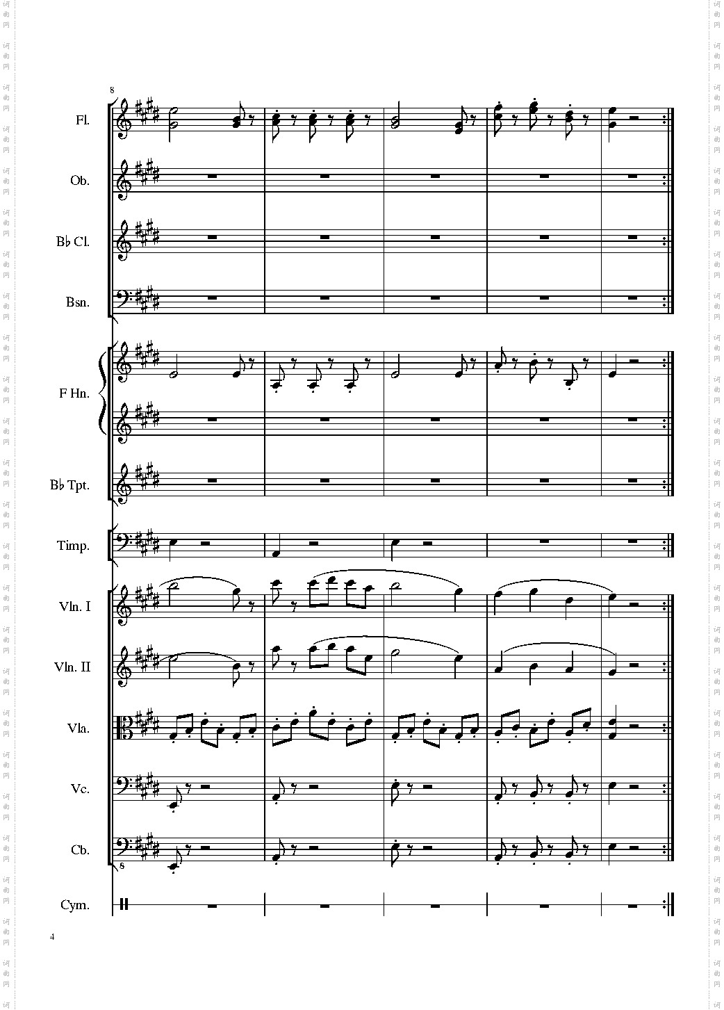 4_Contredanse_for_Chamber_Orchestra,_Op·120 No·3