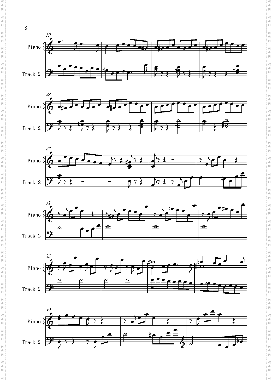 菲比赫小奏鸣曲第一、二乐章