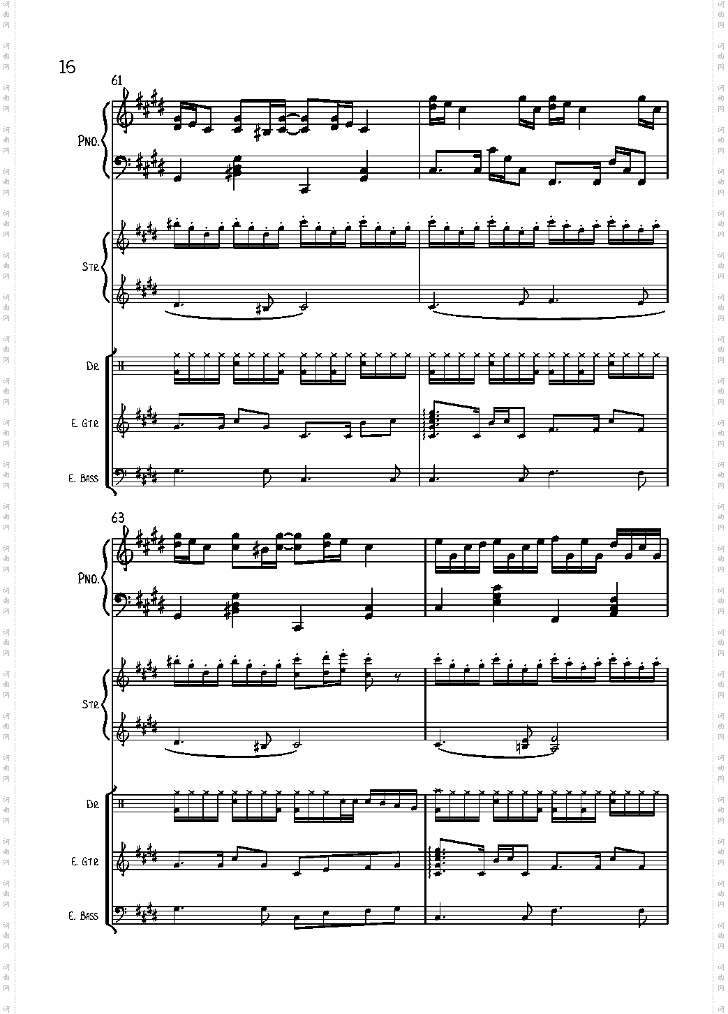 克罗地亚狂想曲总谱