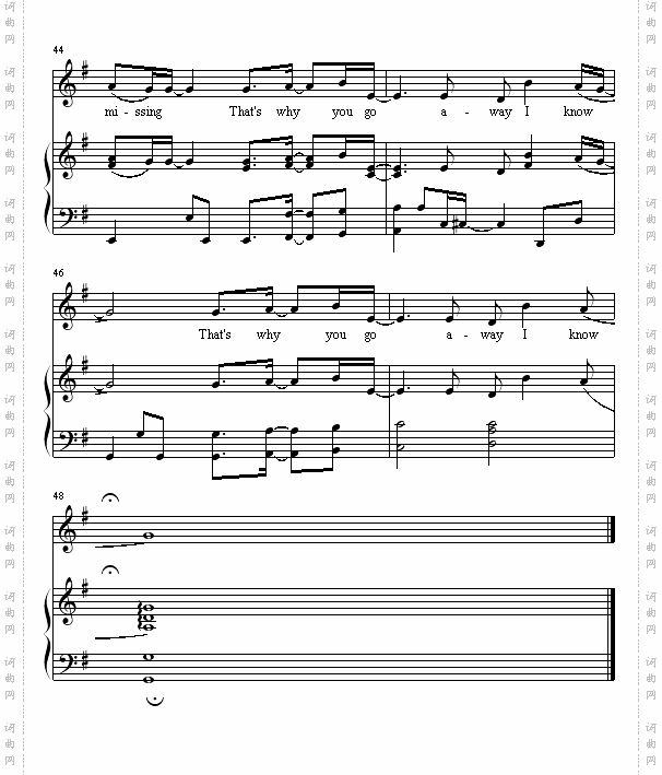 that's why you go away