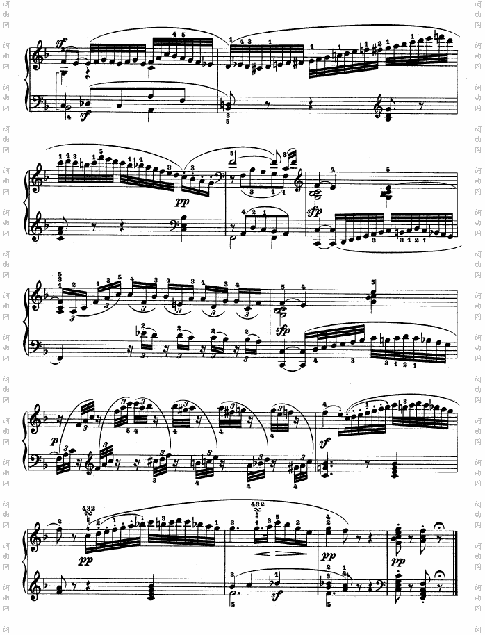 f小调第一钢琴奏鸣曲