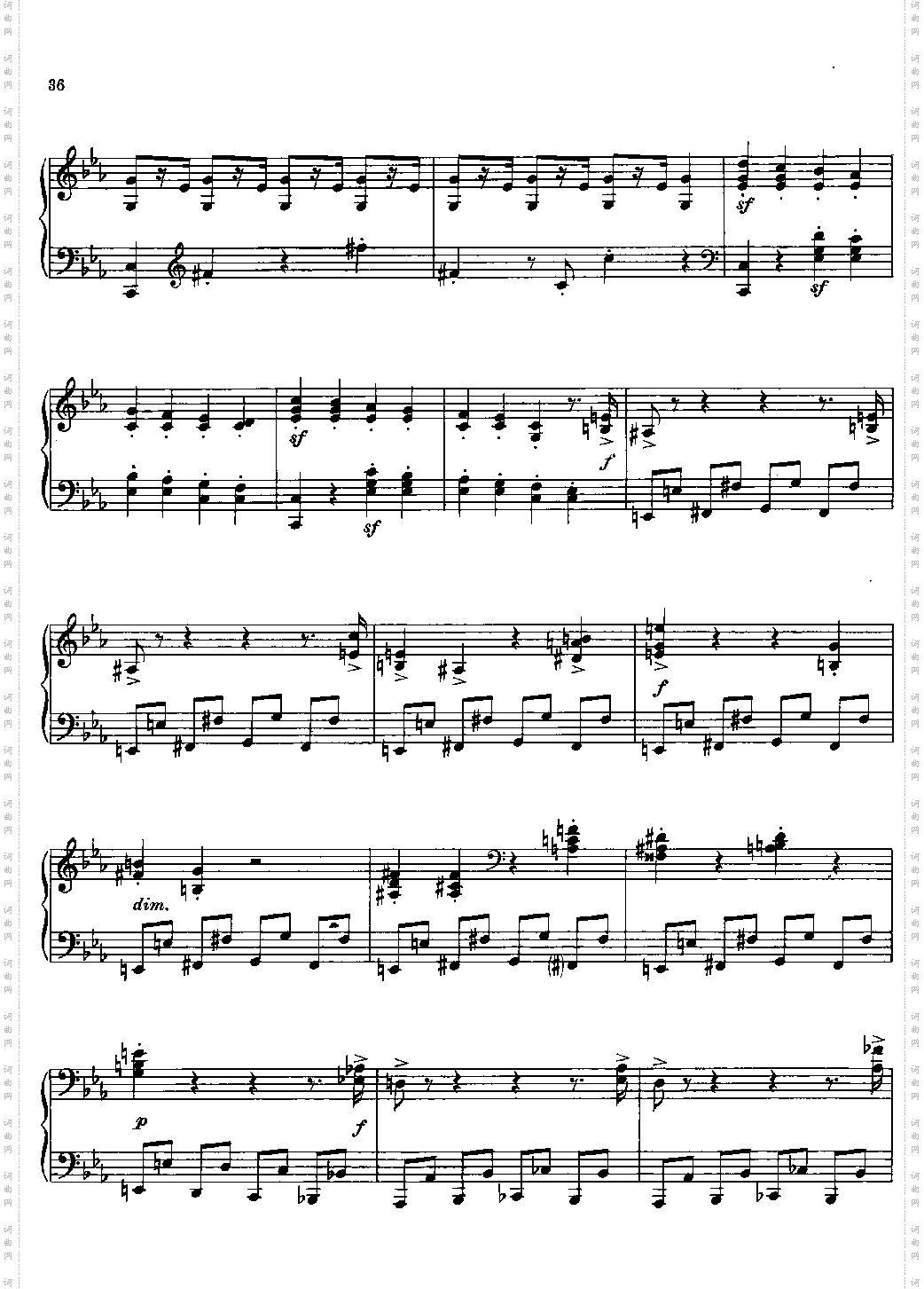 普罗科菲耶夫练习曲第四首