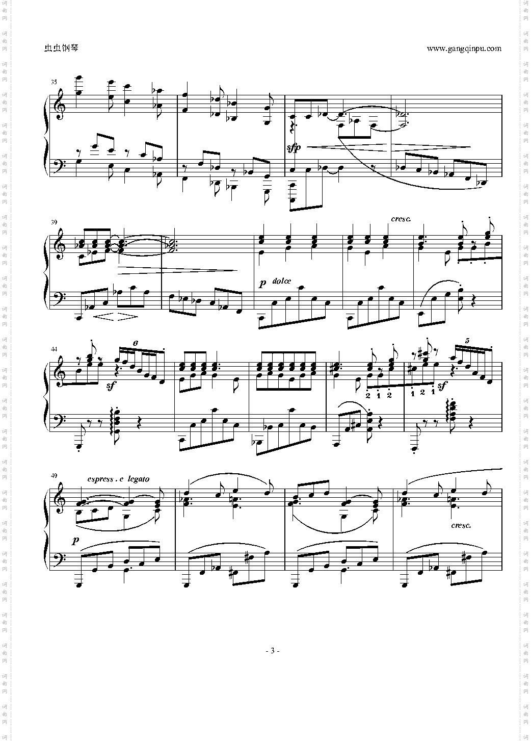 勃拉姆斯《间奏曲》Op·119 No·3