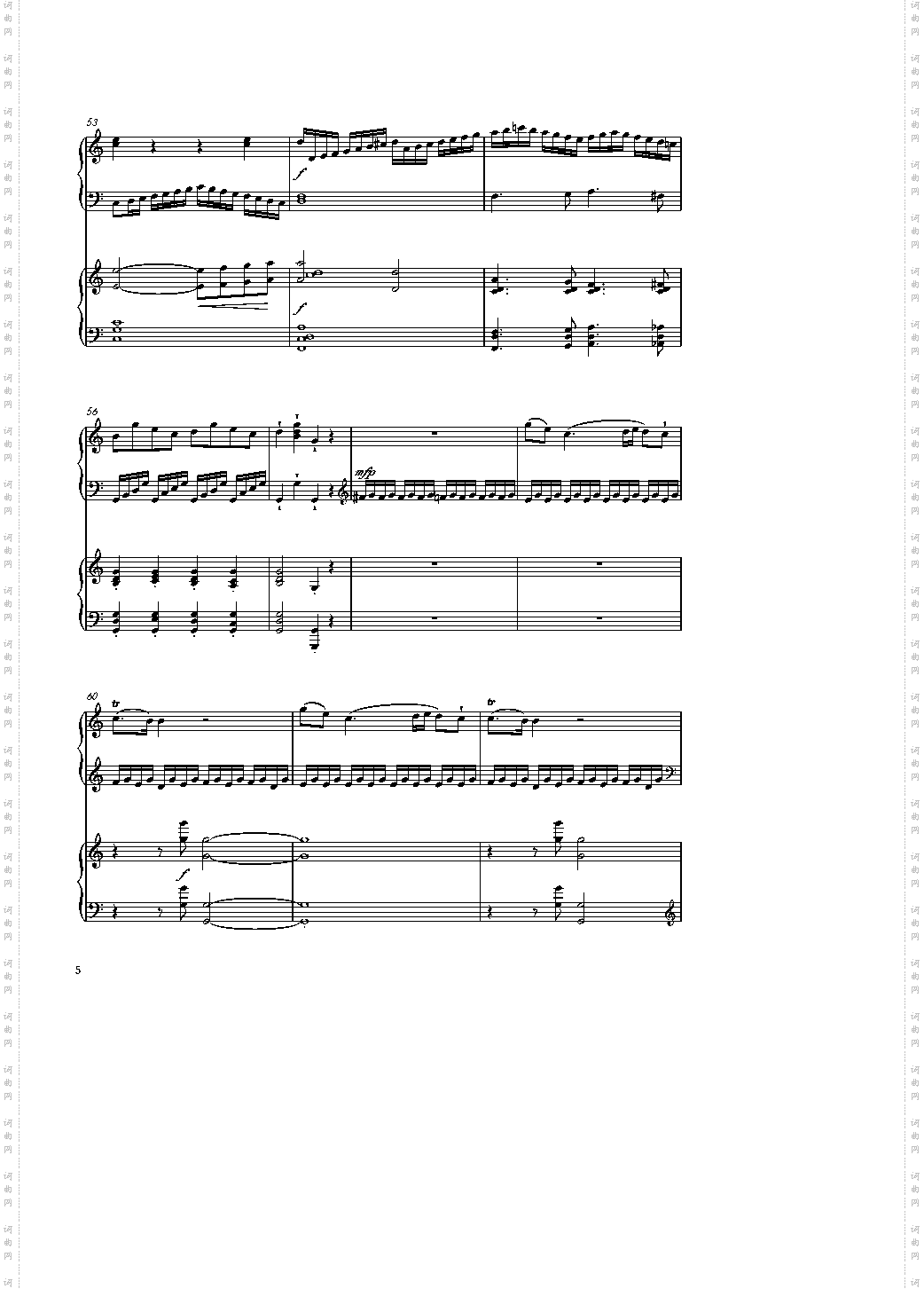 Sonata In C Major, K 545双钢琴