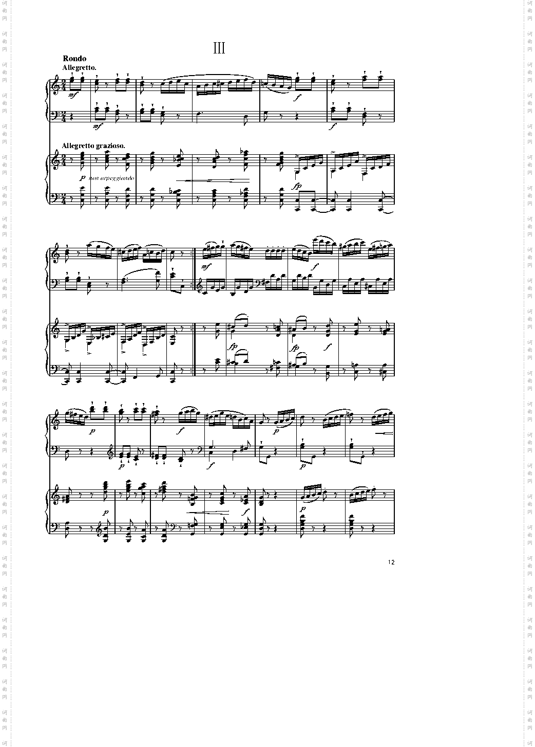 Sonata In C Major, K 545双钢琴