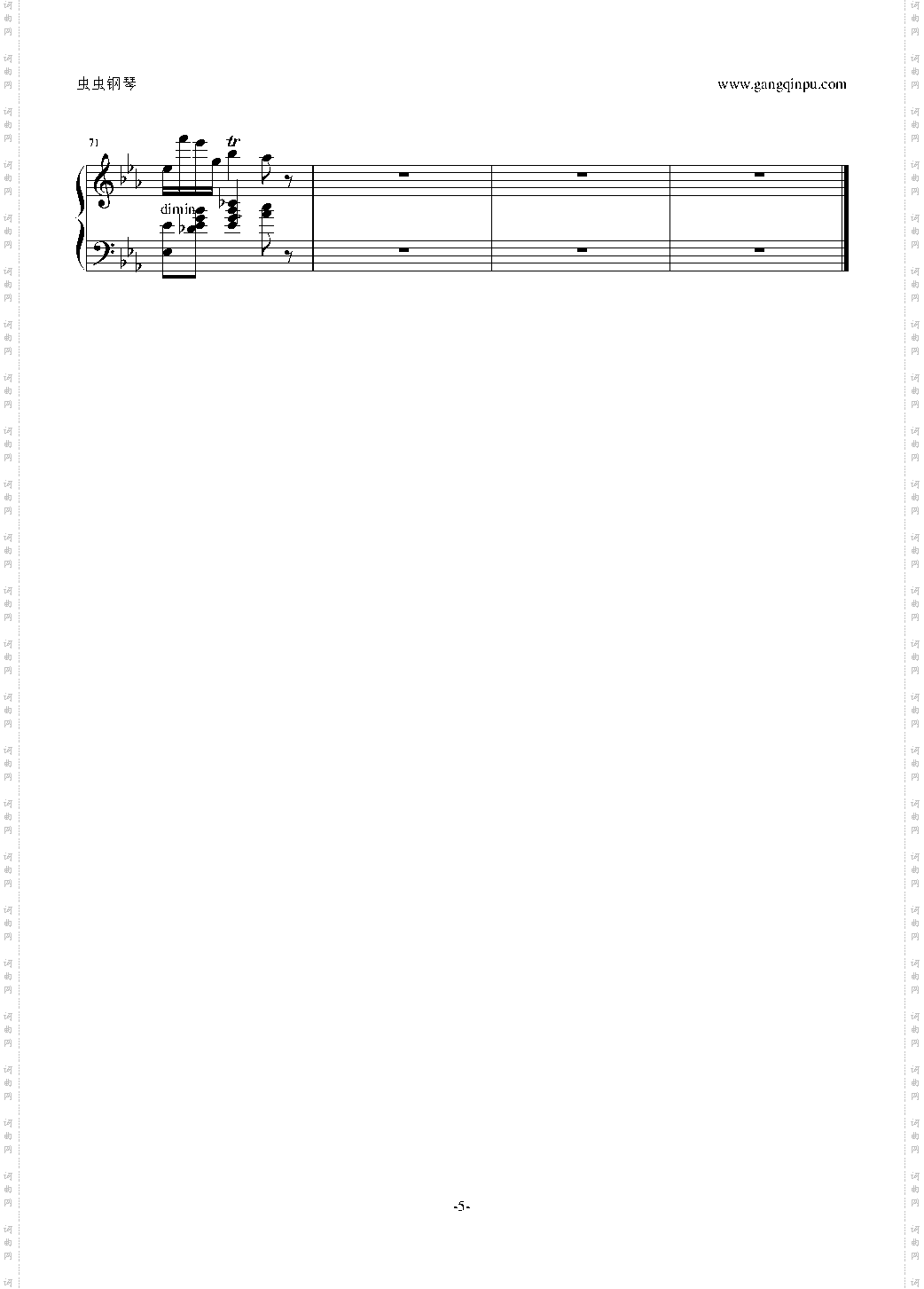 降A大调波兰舞曲肖邦遗作