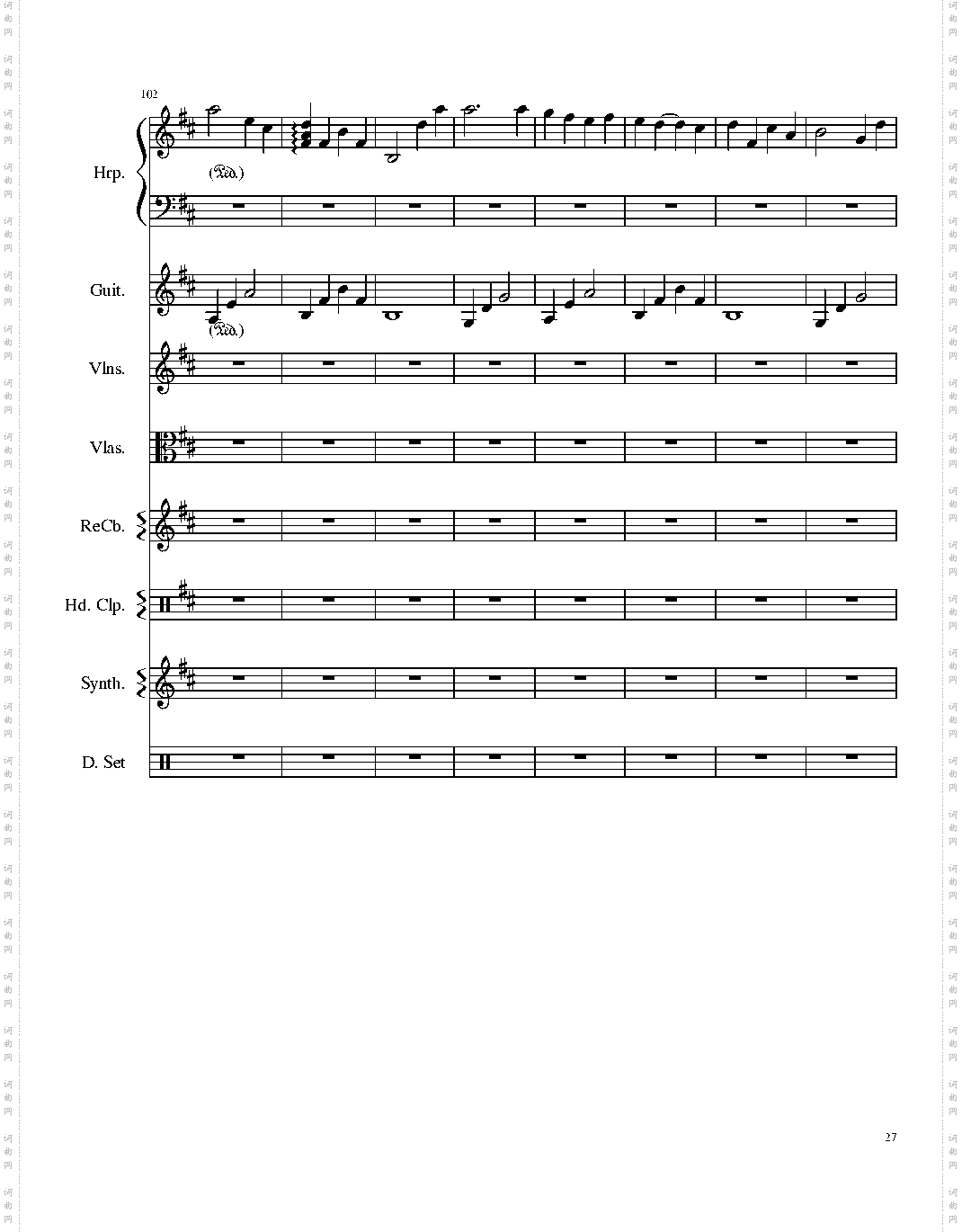 Take me hand［总谱］