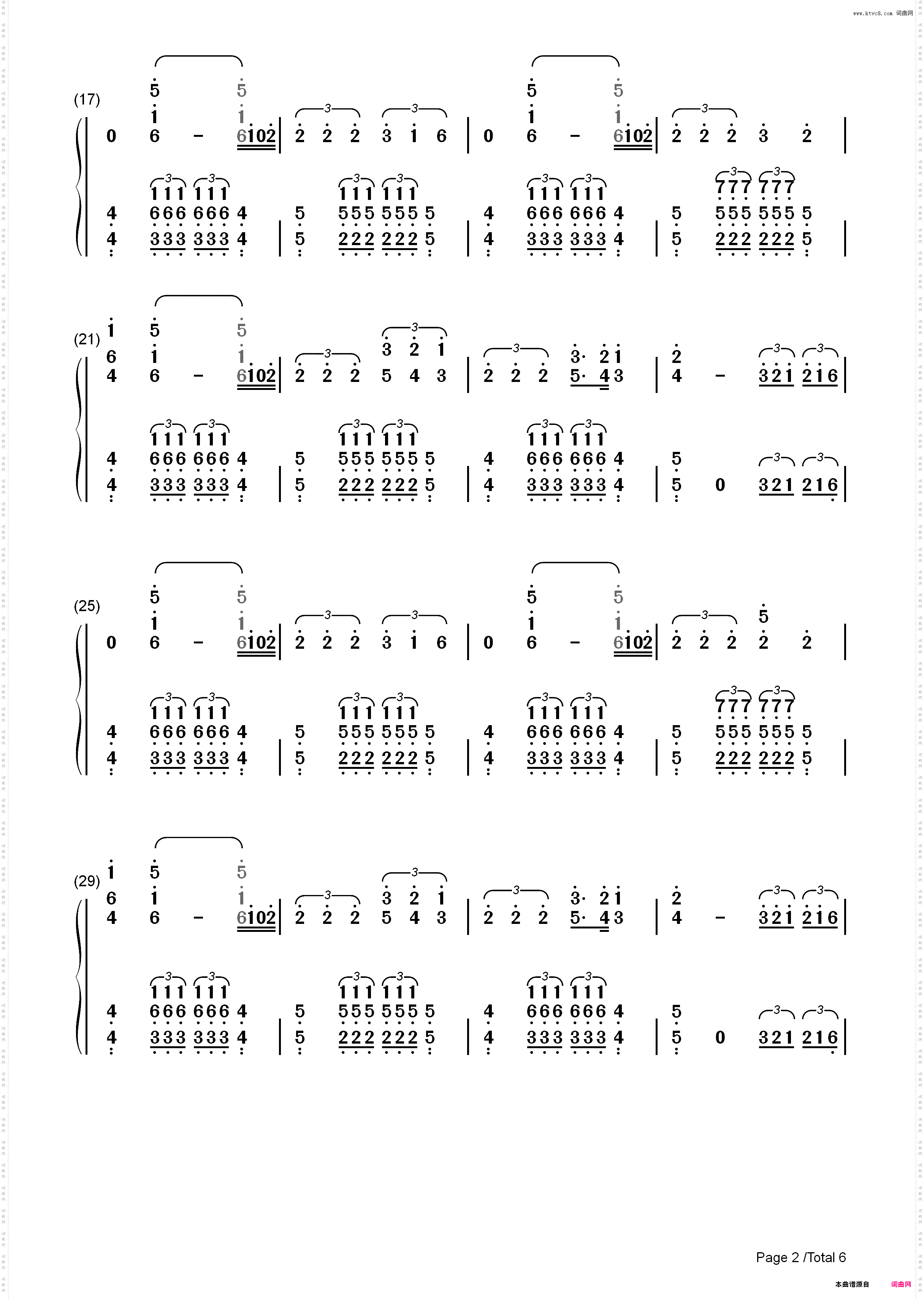 Stockholm Syndrome-One Direction_简谱版