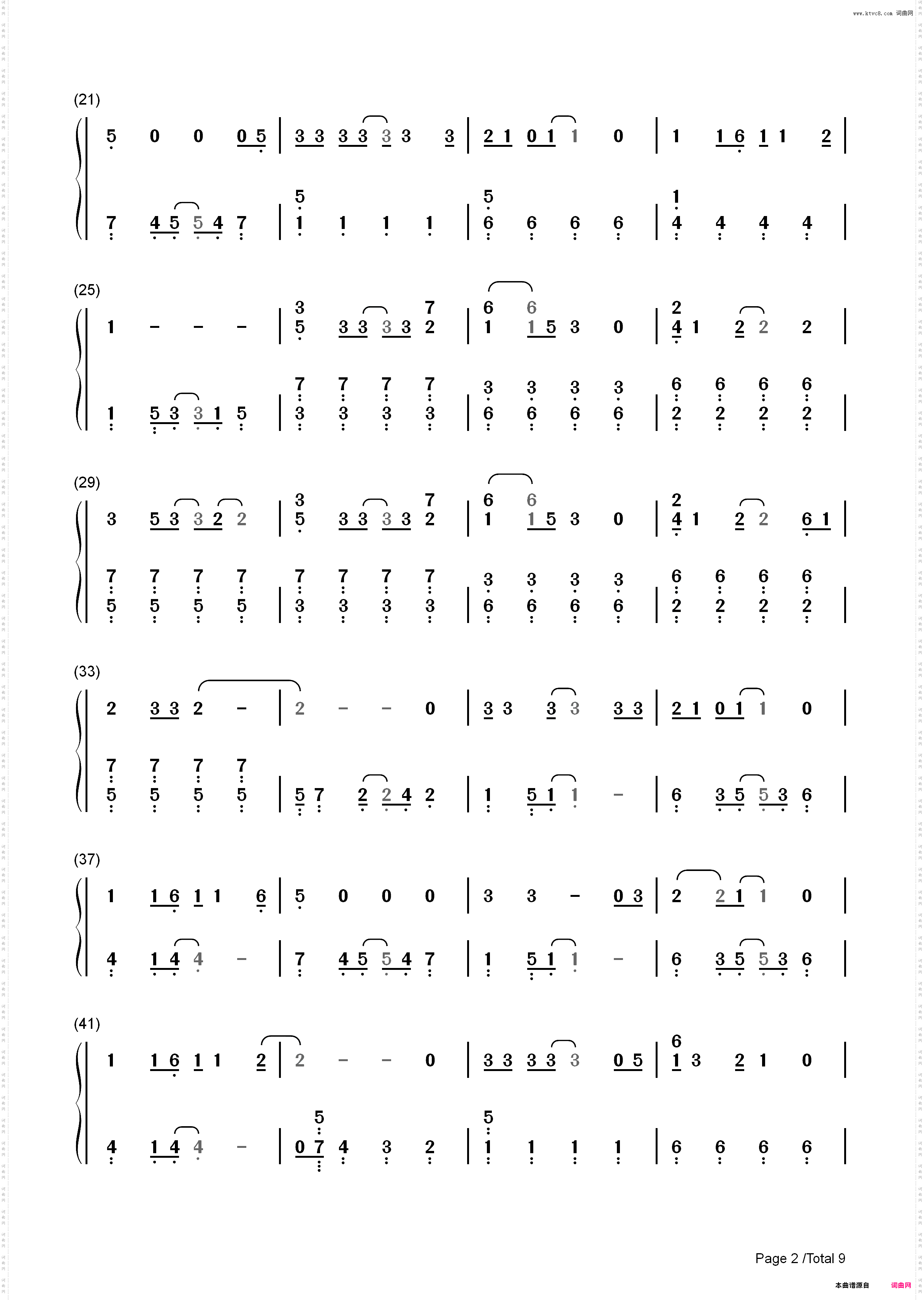 言ったじゃないか-对不起青春主题曲_简谱版