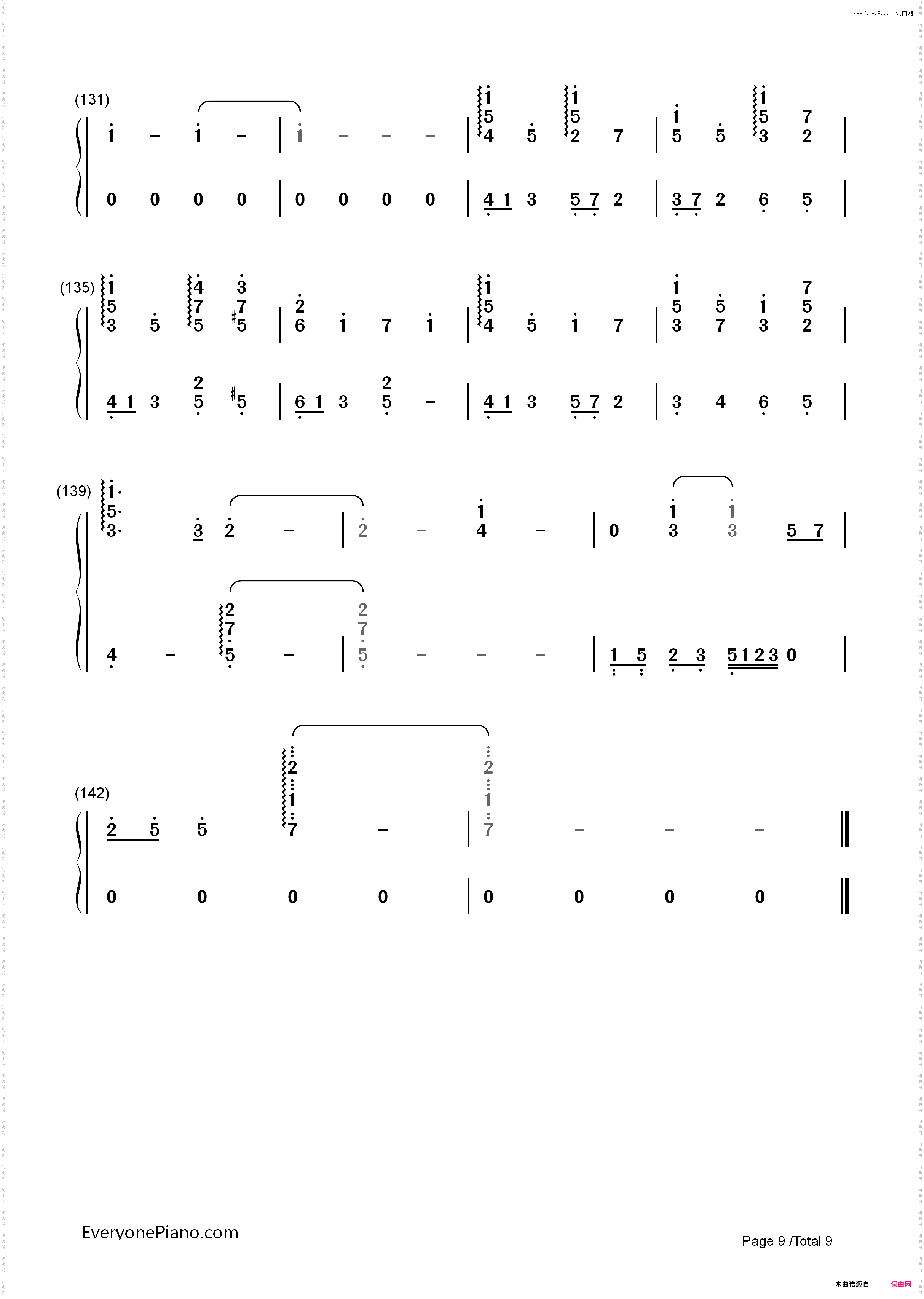 Pianissimo-初音ミク_简谱版