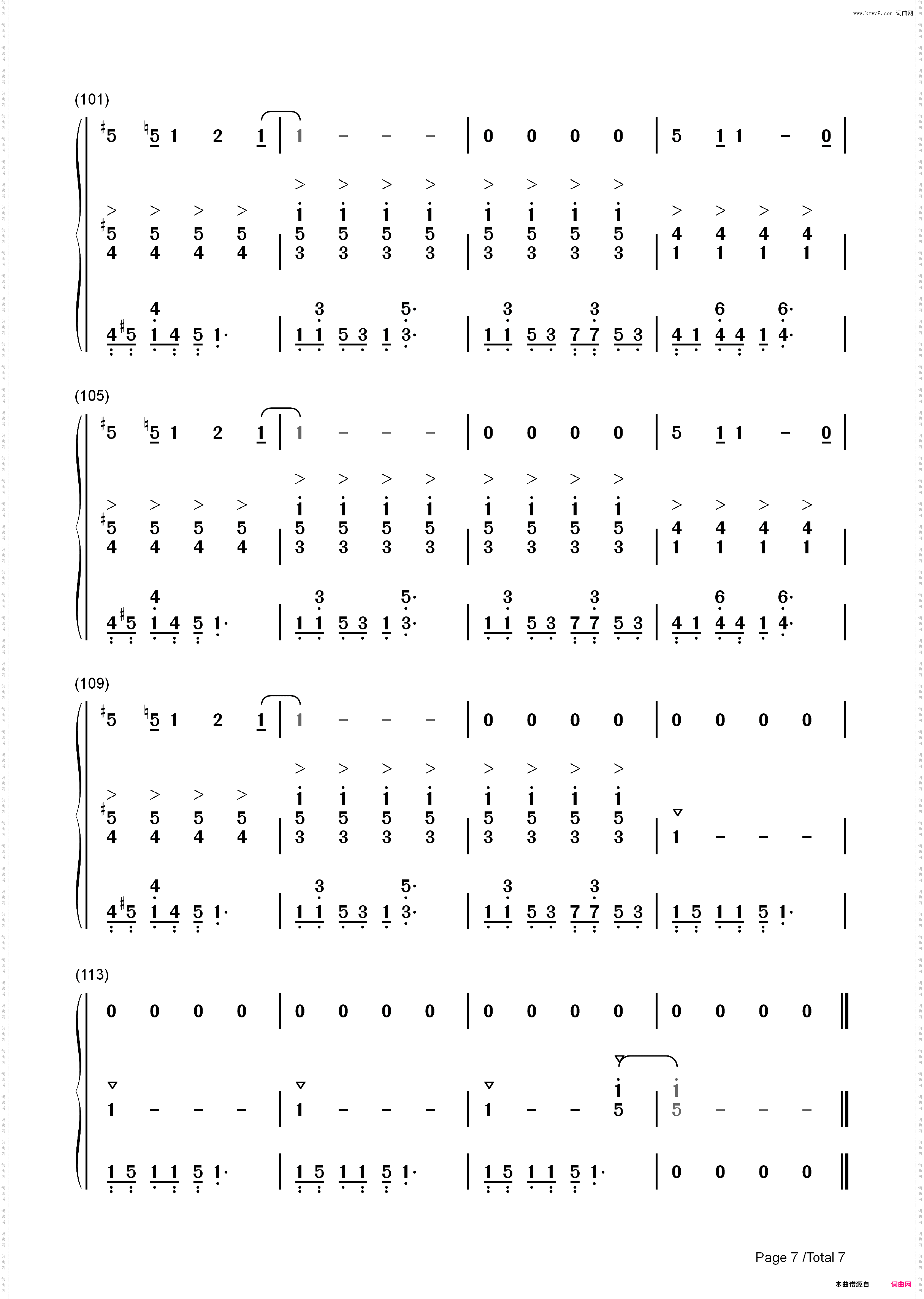 Wake Me Up When September Ends-Green Day_简谱版