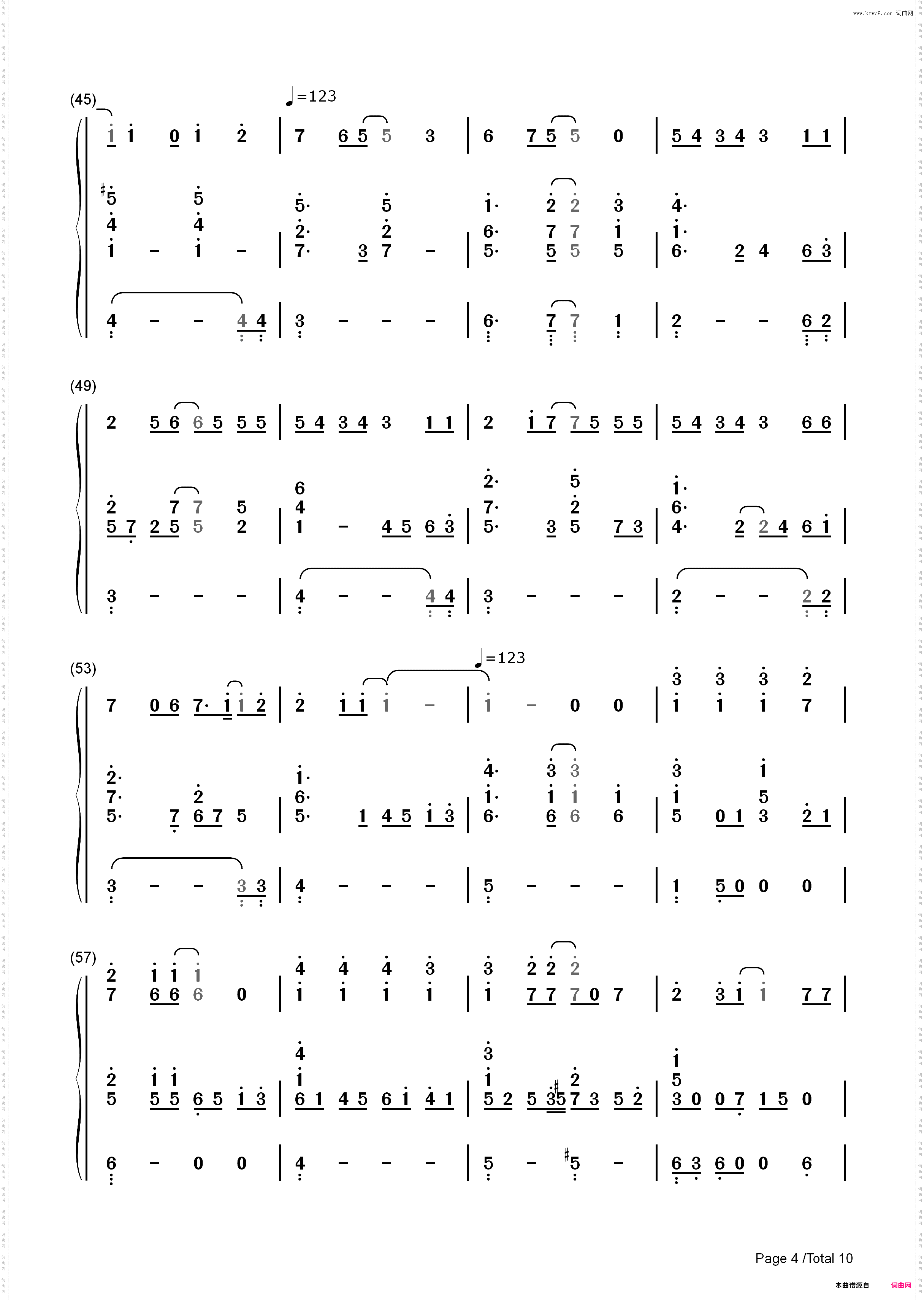 君がいたから?eternal way?-YeLLOW Generation_简谱版
