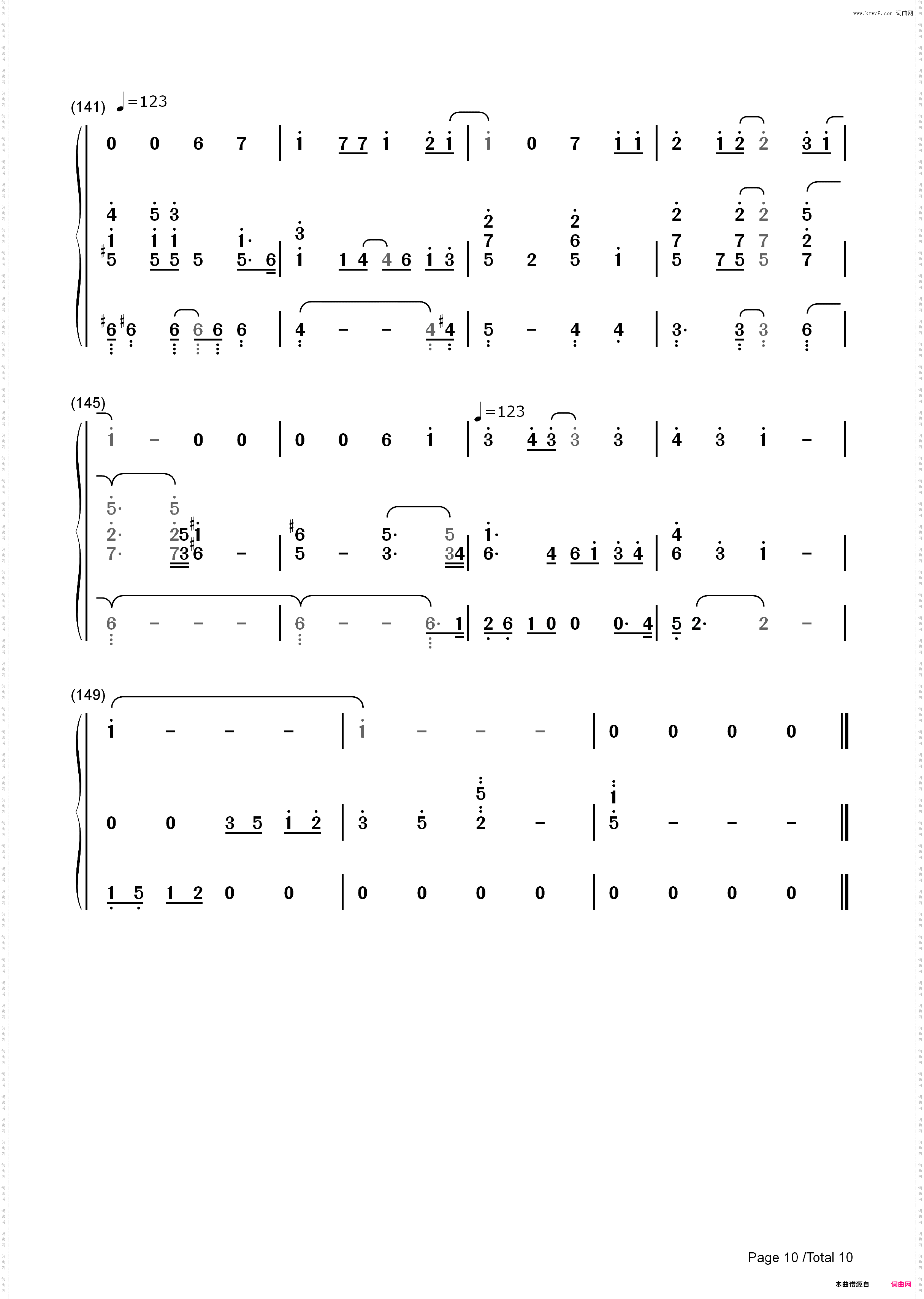 君がいたから?eternal way?-YeLLOW Generation_简谱版