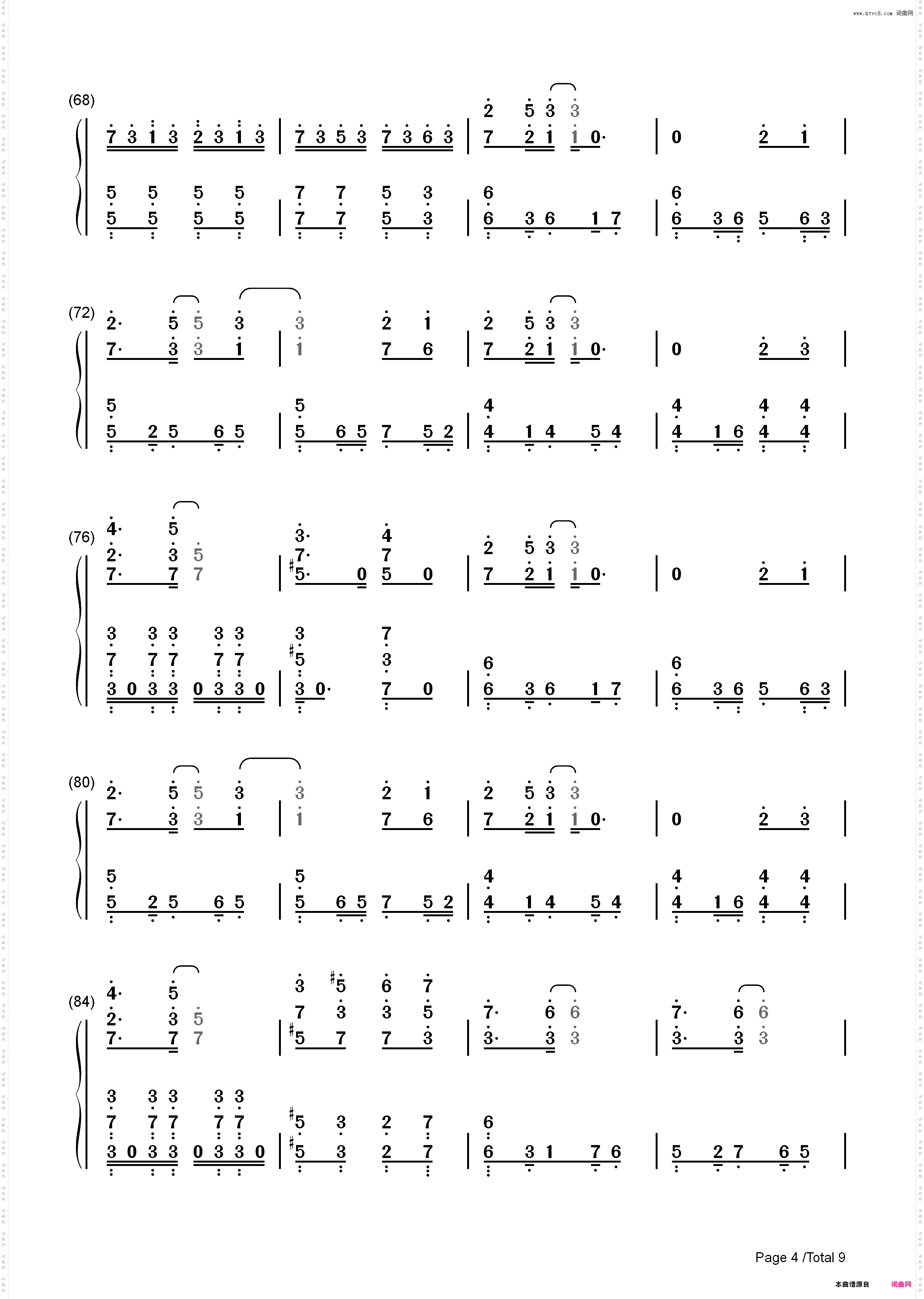 ~血の涙~Bloody Tears-Castlevania_简谱版