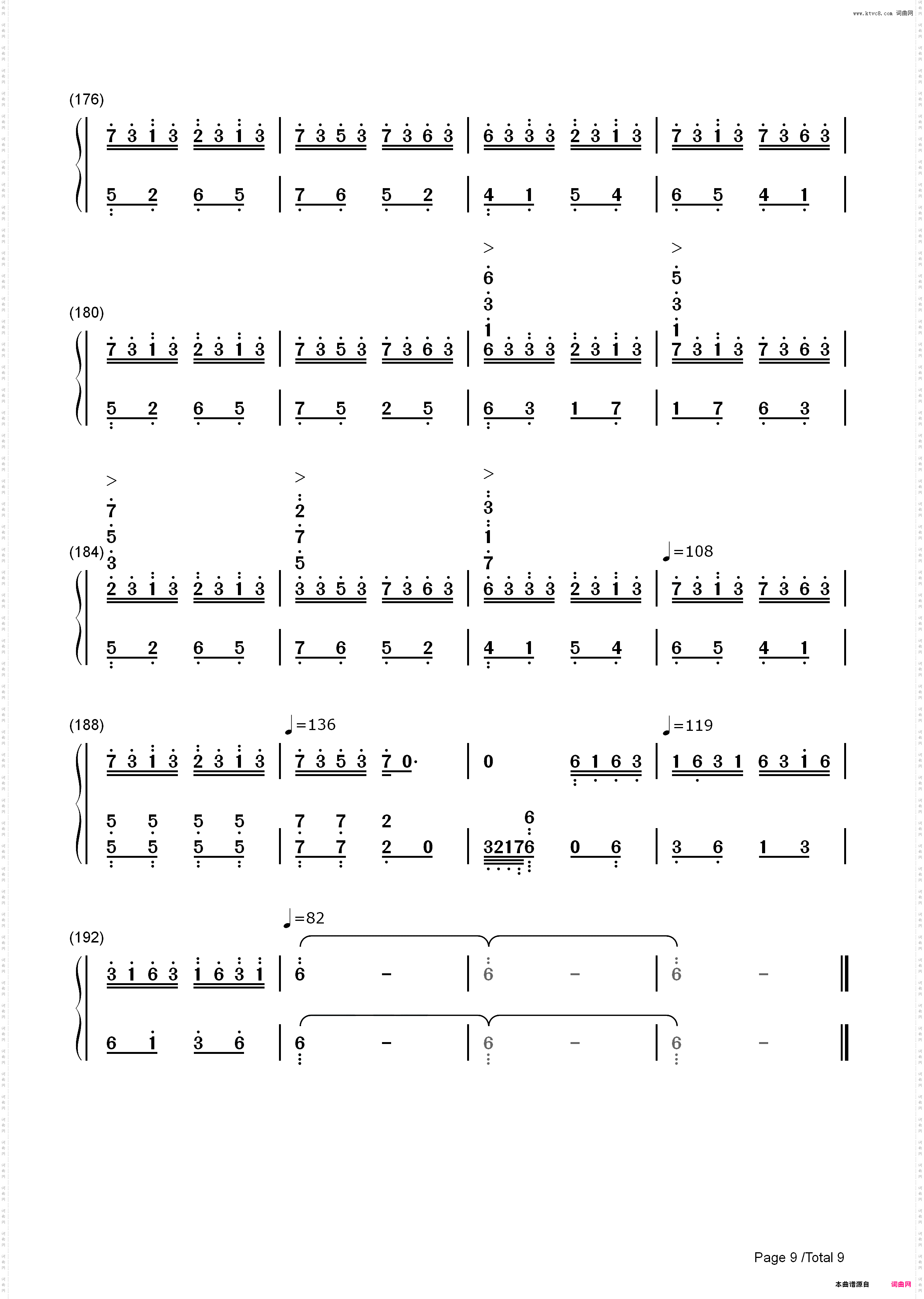 ~血の涙~Bloody Tears-Castlevania_简谱版