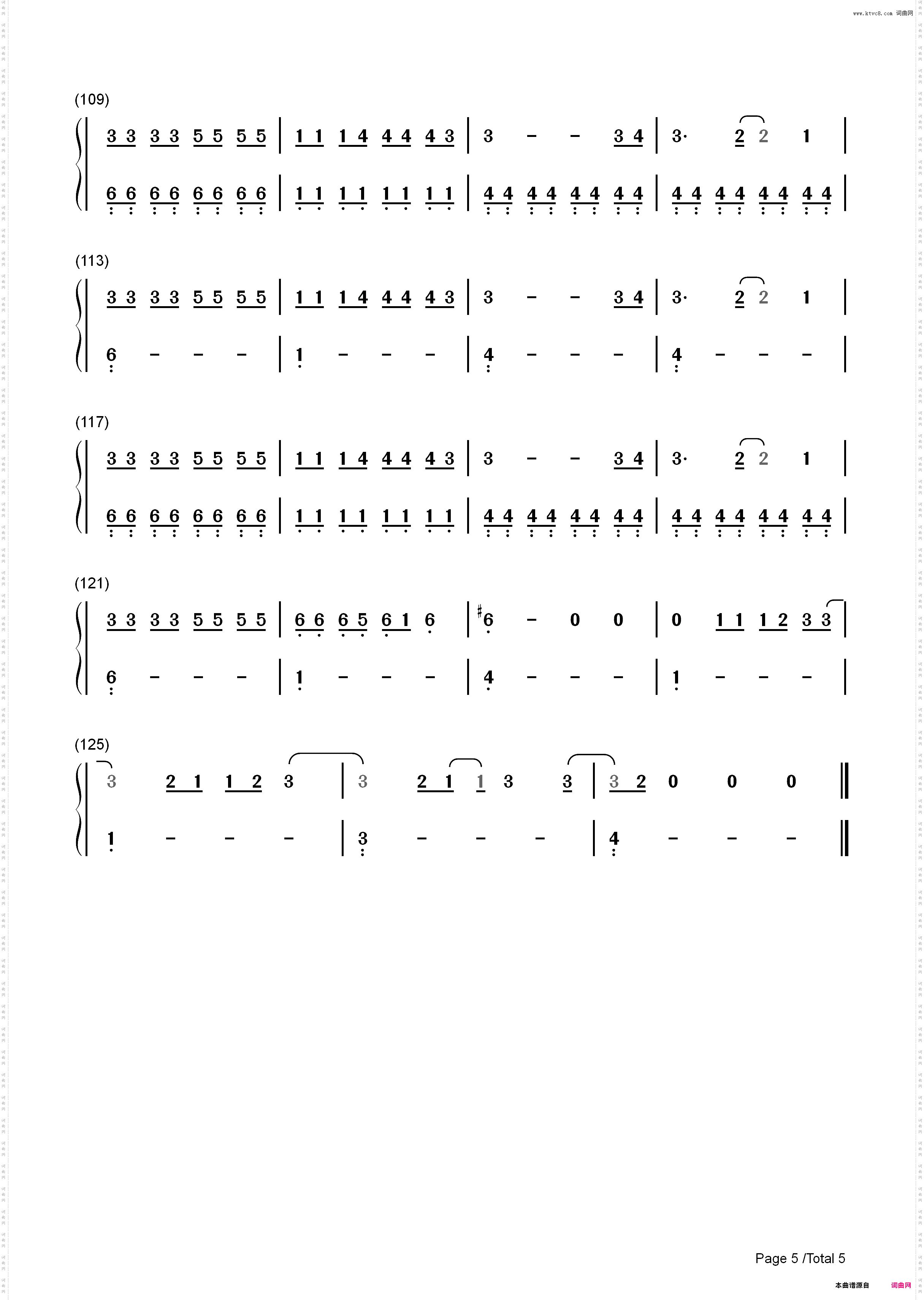 Use Somebody-Kings of Leon_简谱版