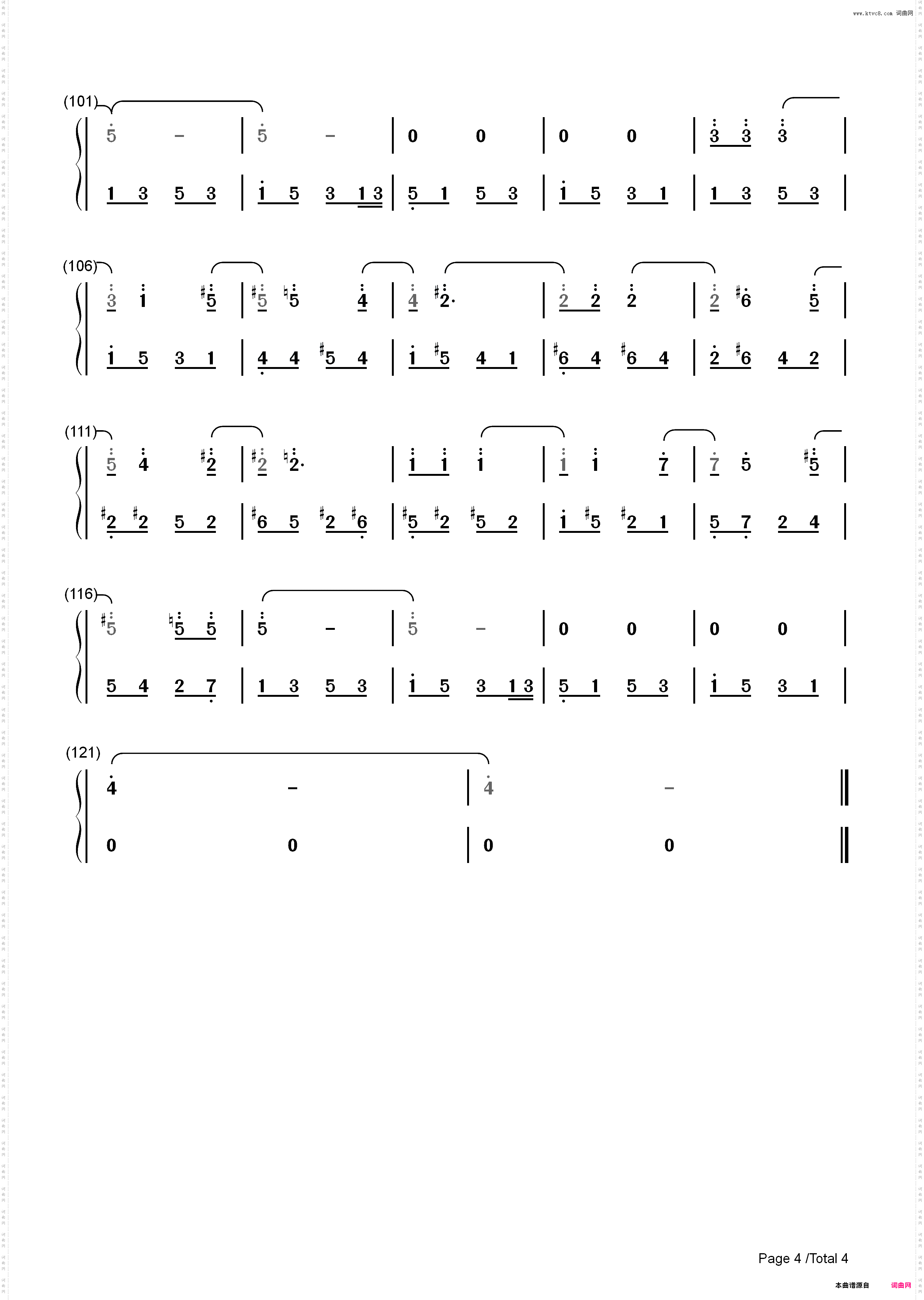 Unintended-Muse_简谱版