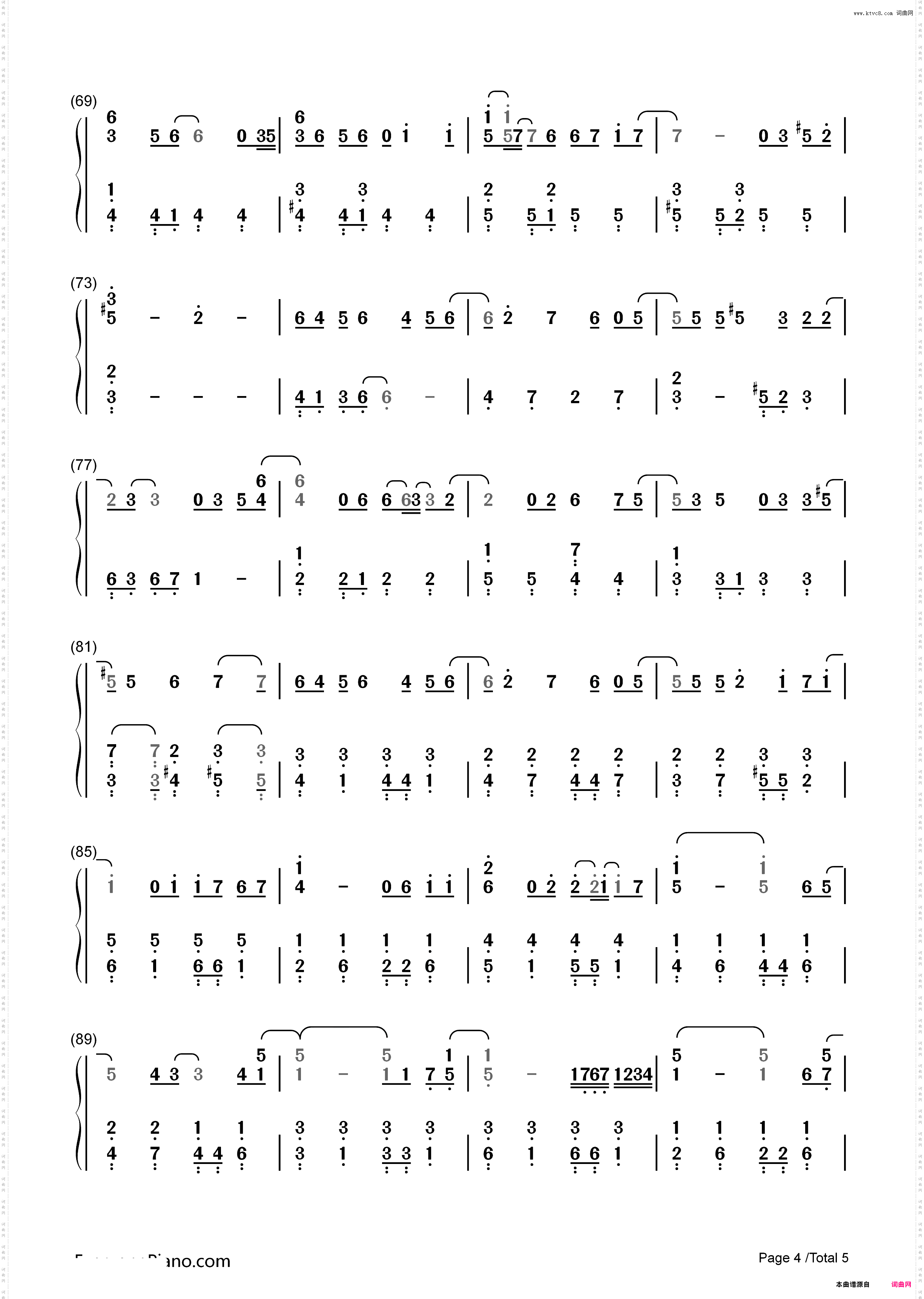 Road to Glory-岚_简谱版