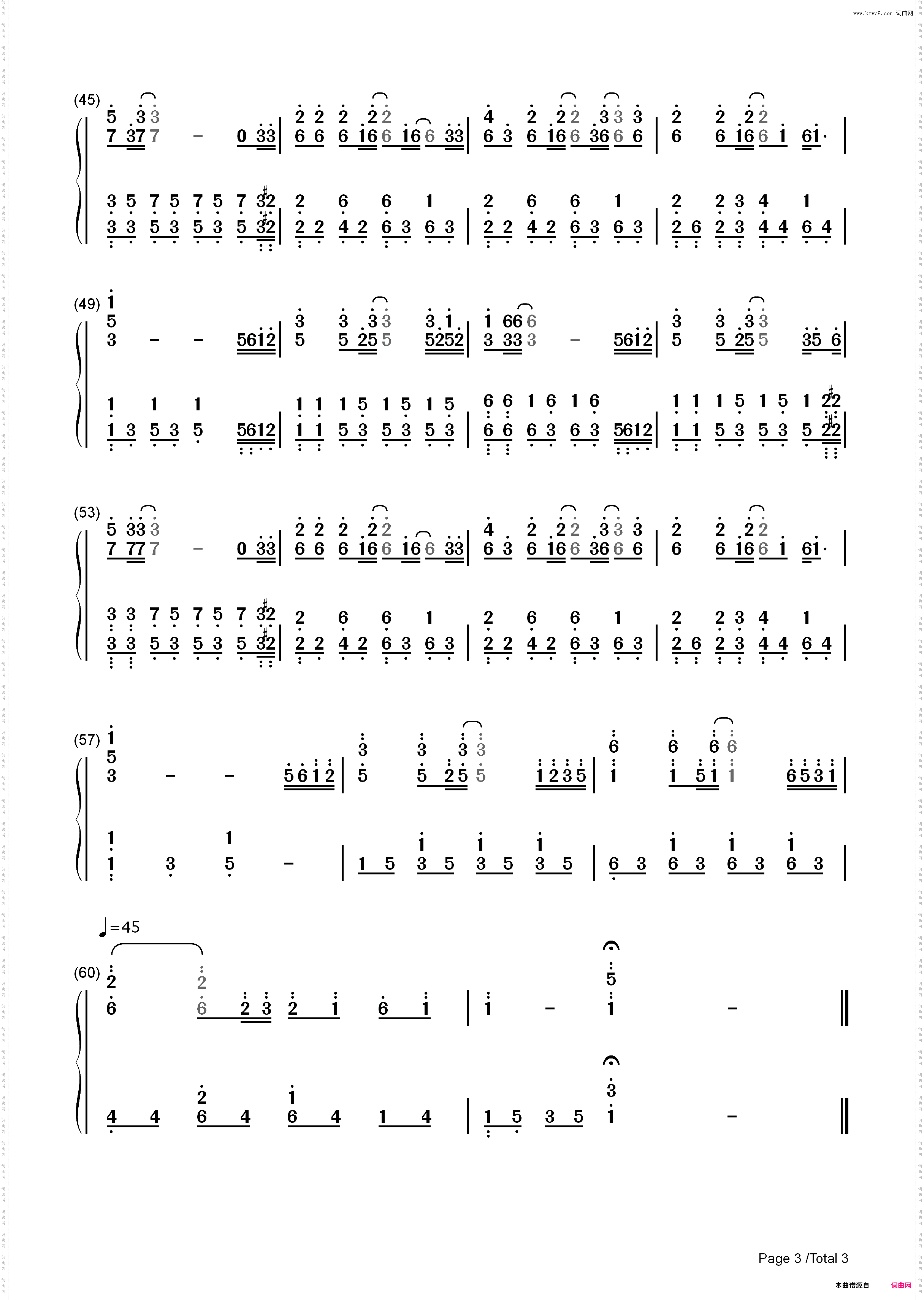 千千阙歌-夕焼けの歌-陈慧娴_简谱版