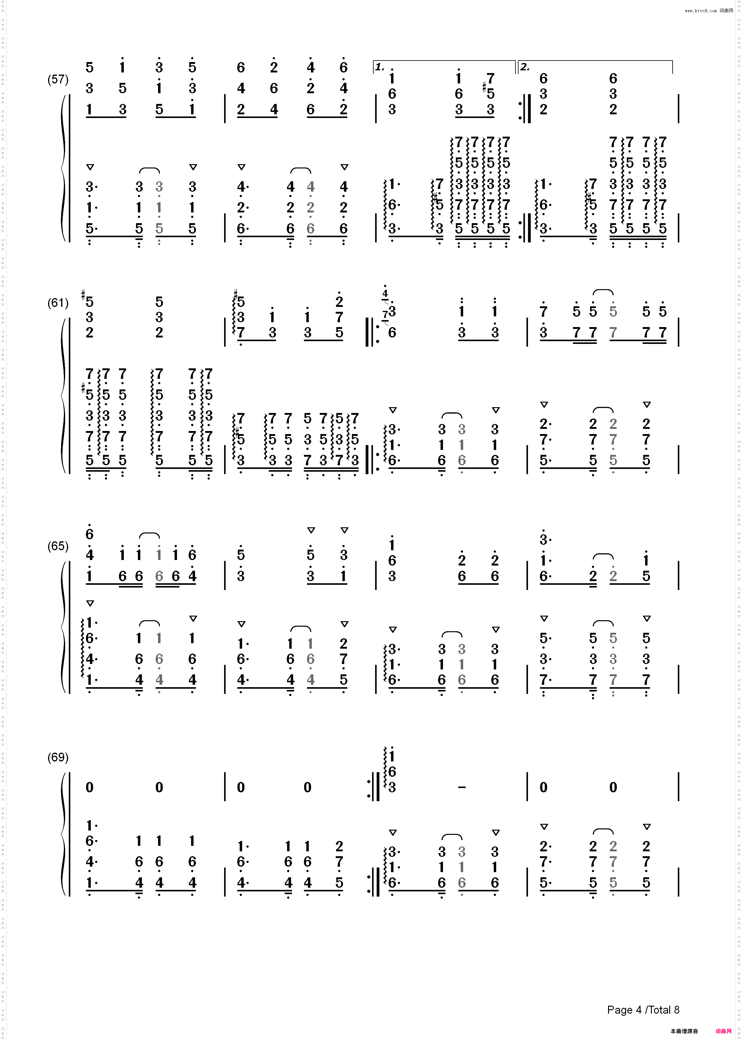 恋に恋して-名探侦コナンED_简谱版