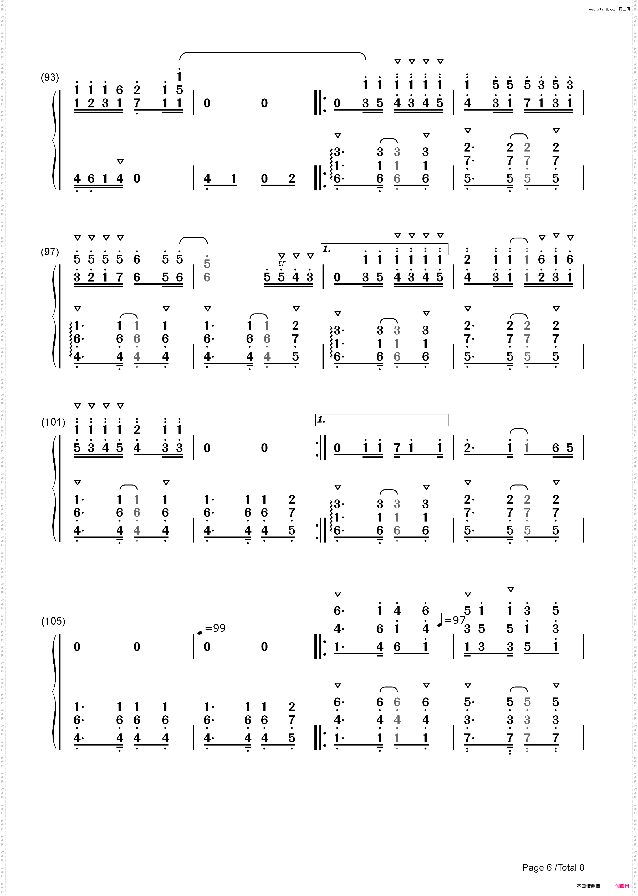 恋に恋して-名探侦コナンED_简谱版