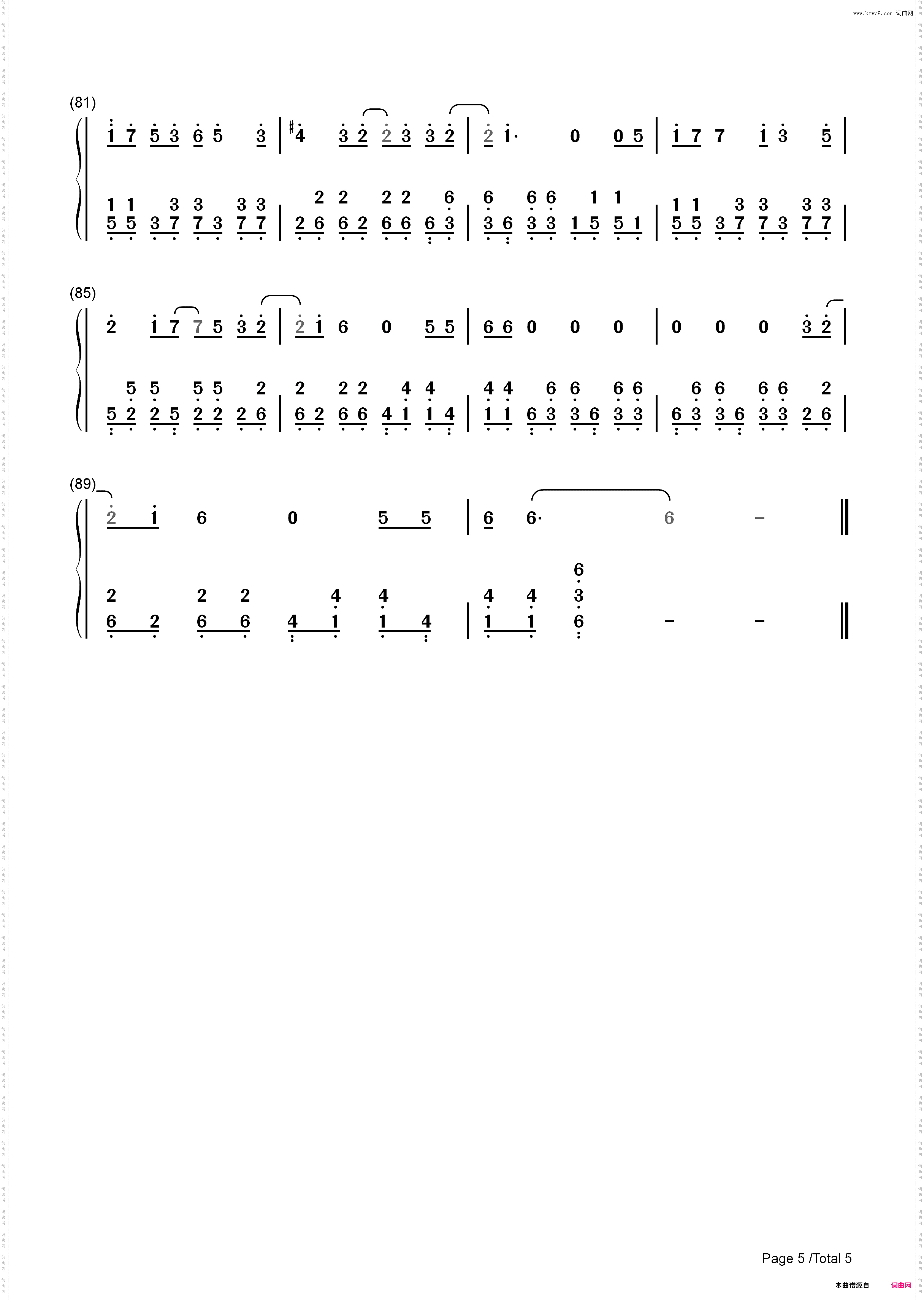 Riverside-Agnes Obel_简谱版