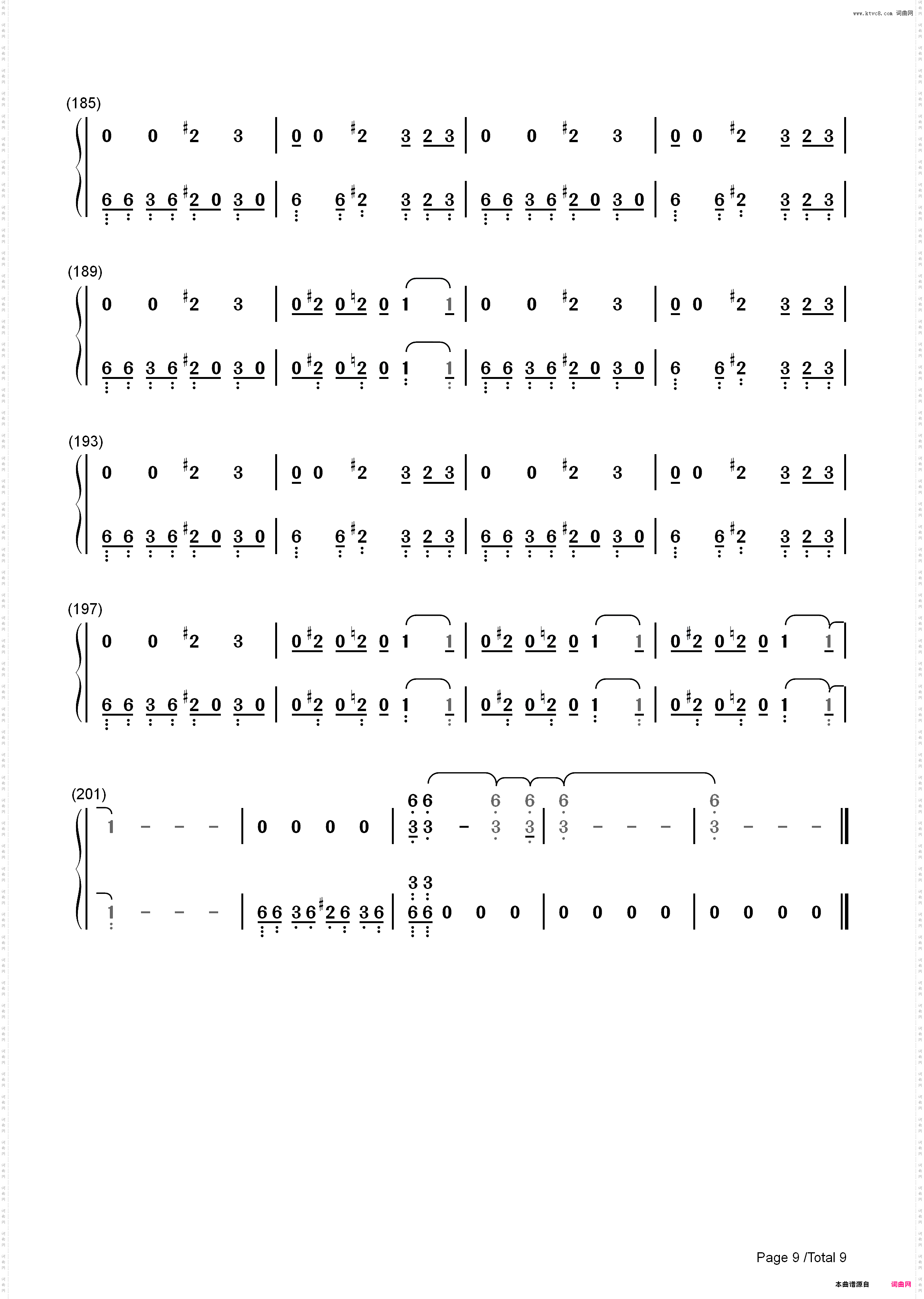 サラバ爱しき悲しみたちよ-噩梦小姐主题曲_简谱版