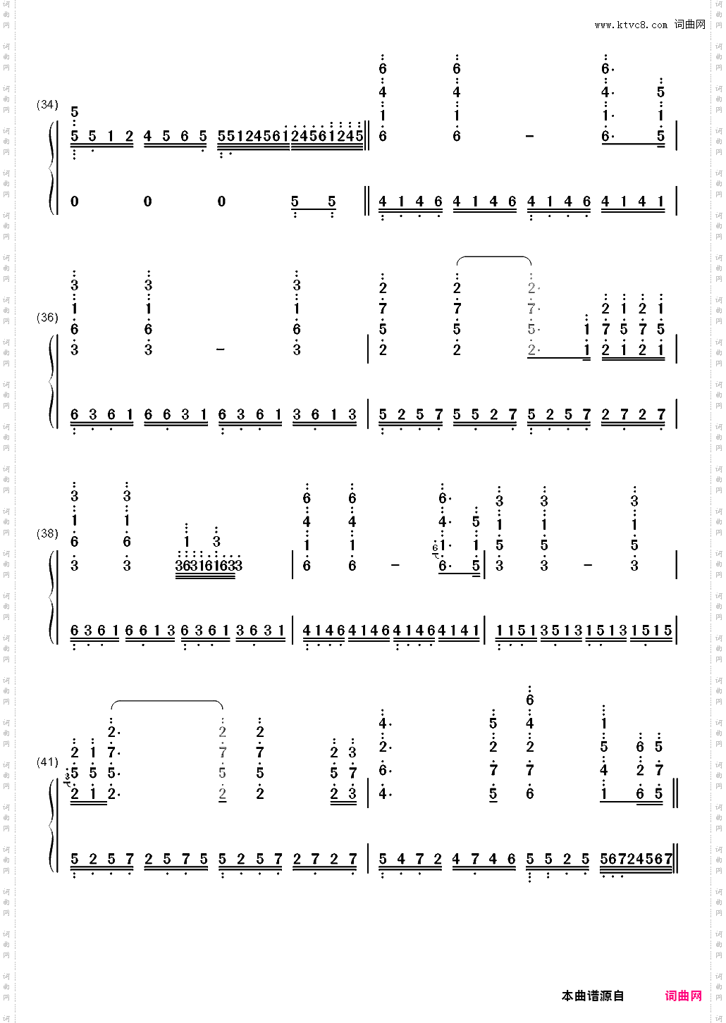 Sailing-Rod Stewart_简谱版