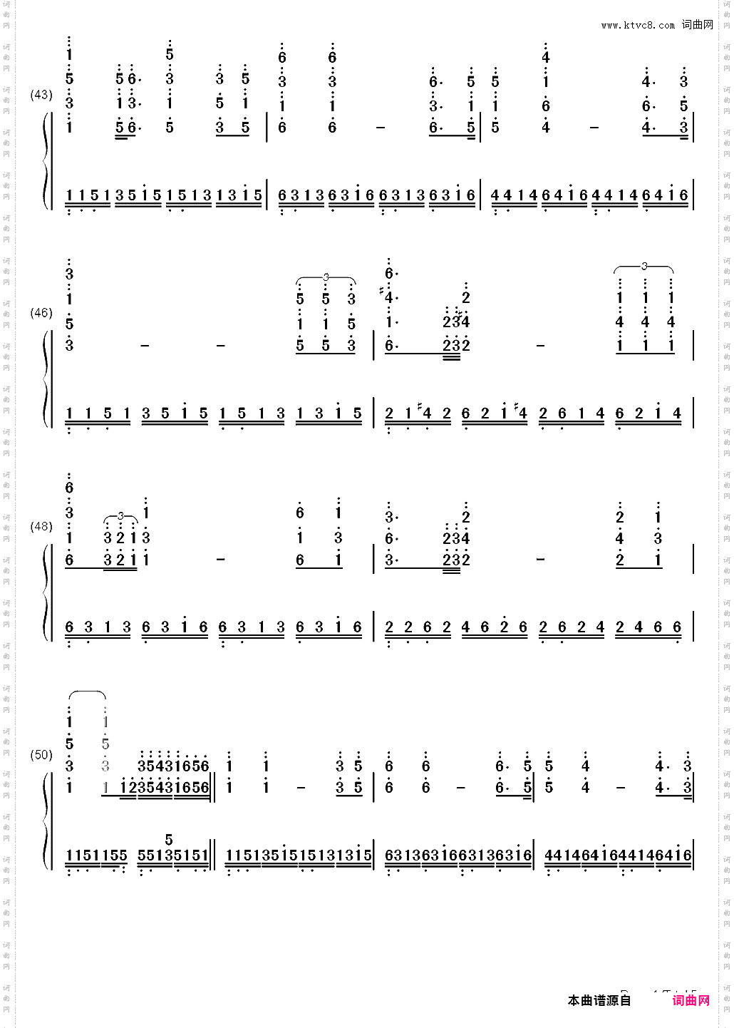 Sailing-Rod Stewart_简谱版