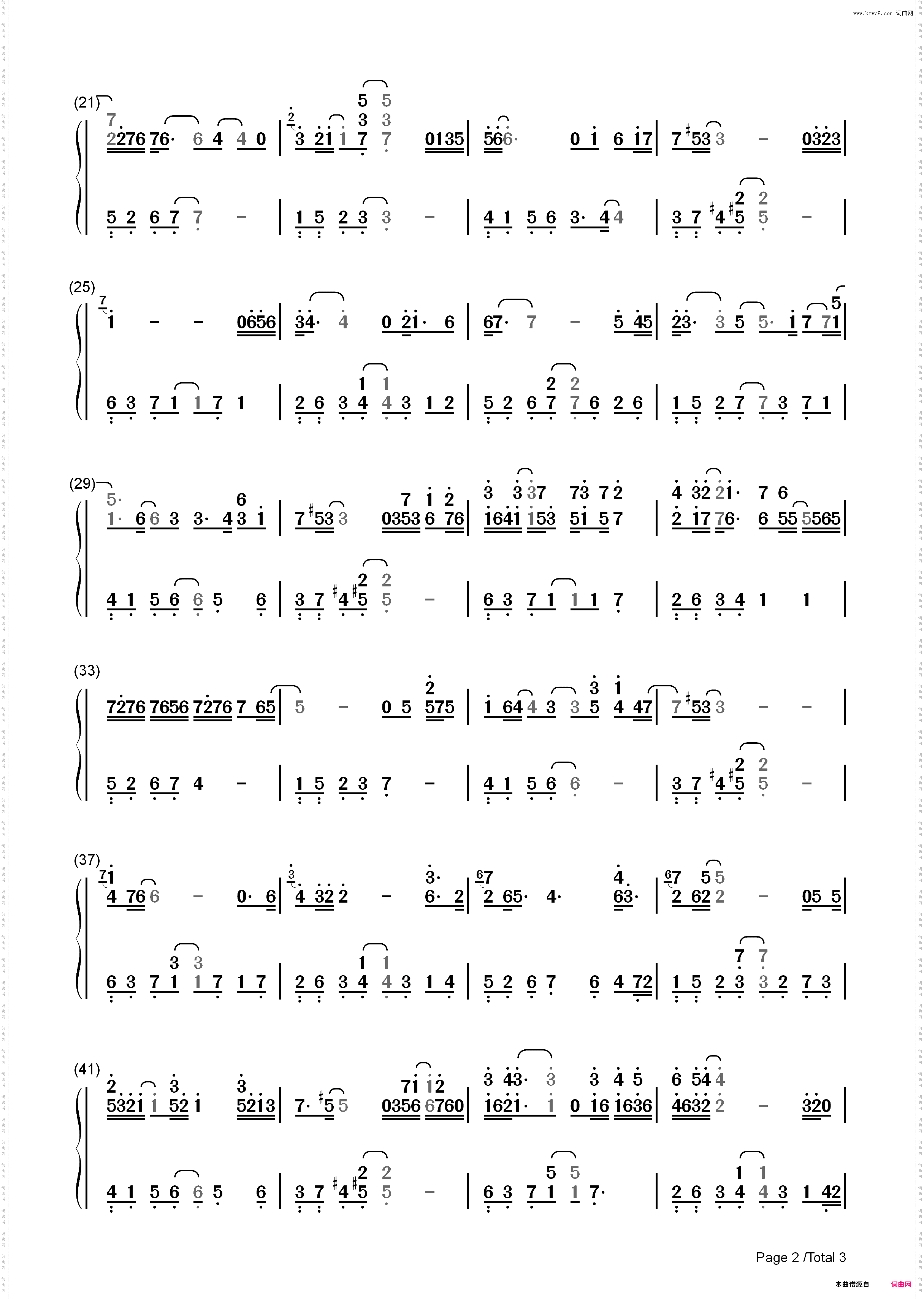 Thanksgiving-George Winston_简谱版