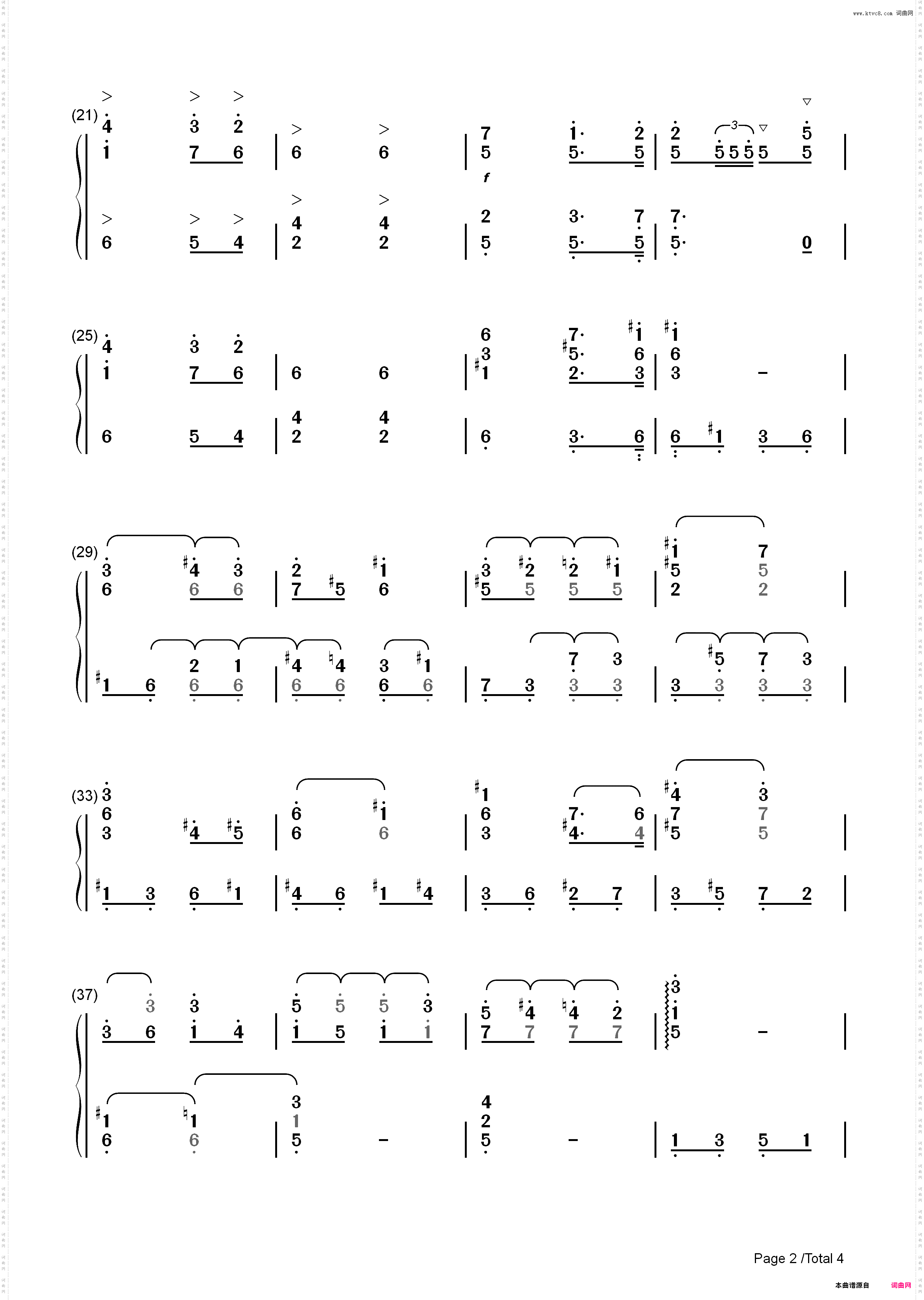 婚礼进行曲-选自歌剧罗恩格林_简谱版
