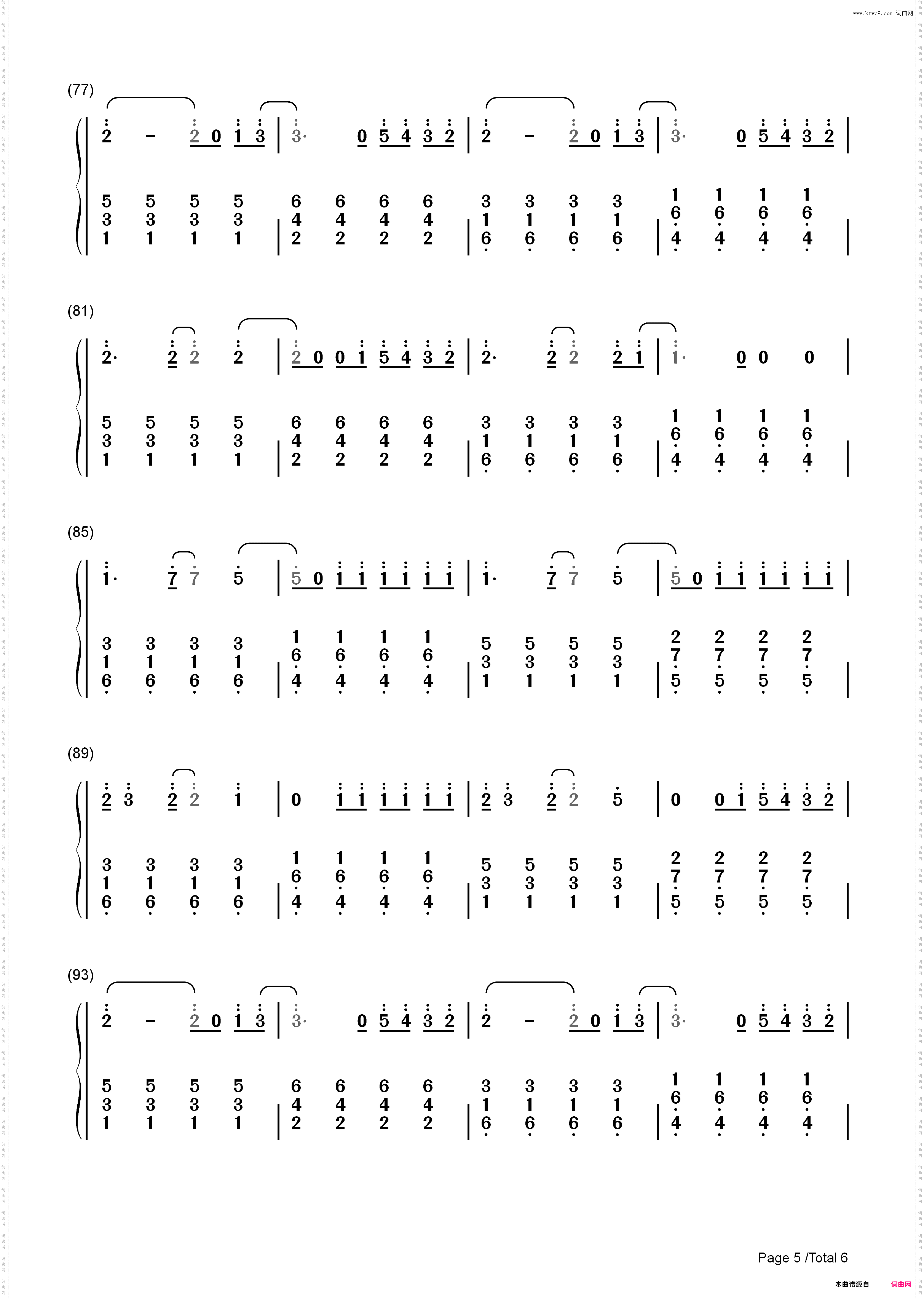 Firework-Katy Perry_简谱版