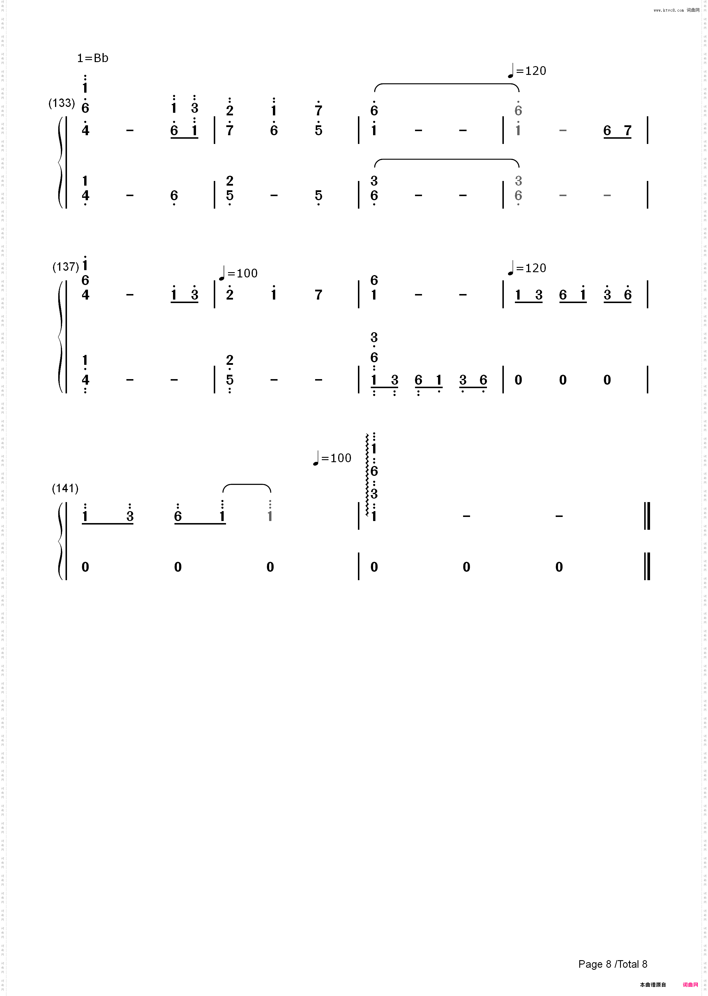 废狱摇篮曲-东方地灵殿第五关道中BGM_简谱版