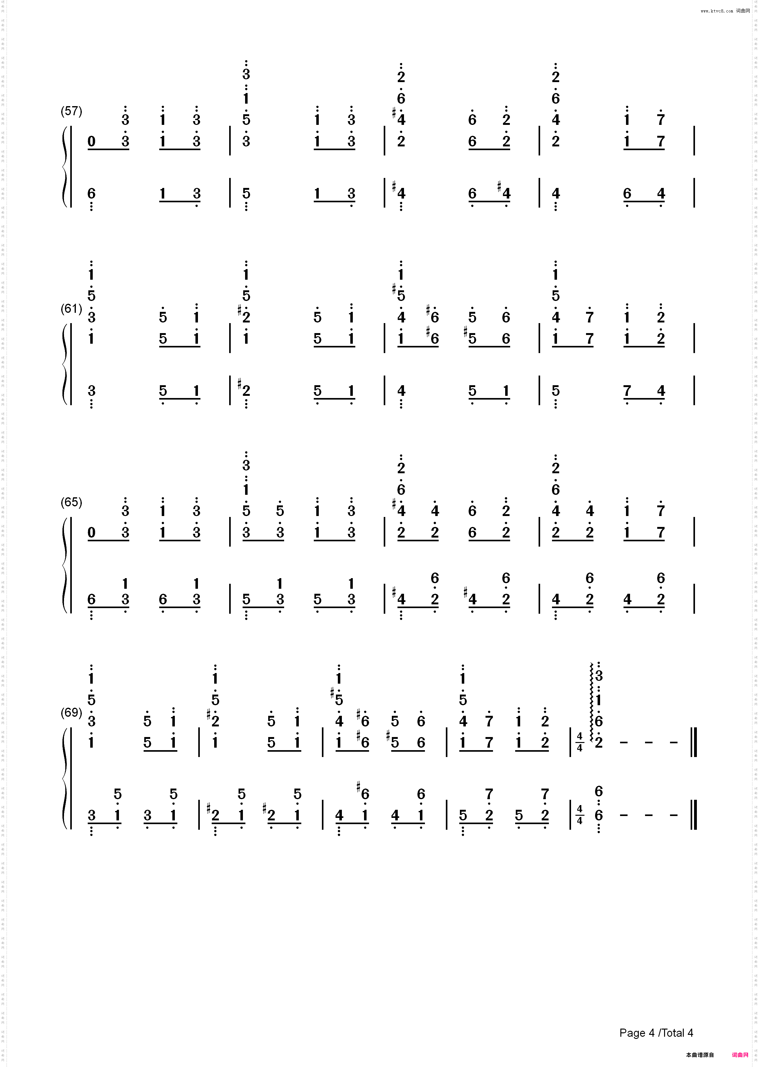 God only knows第三幕 -《只有神知道的世界》OP_简谱版