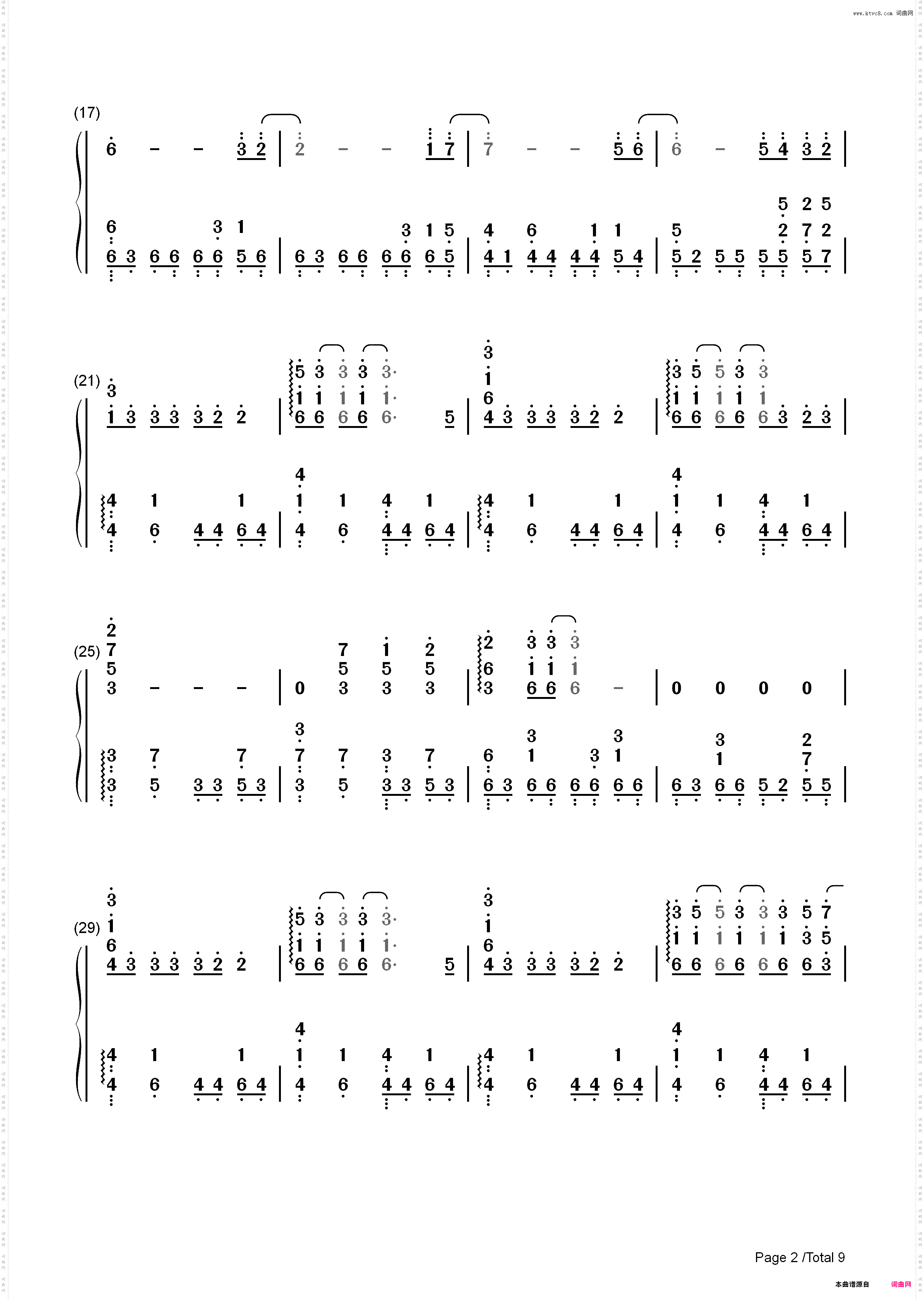 绯色之空-灼眼的夏娜主题曲-EOP教学曲_简谱版