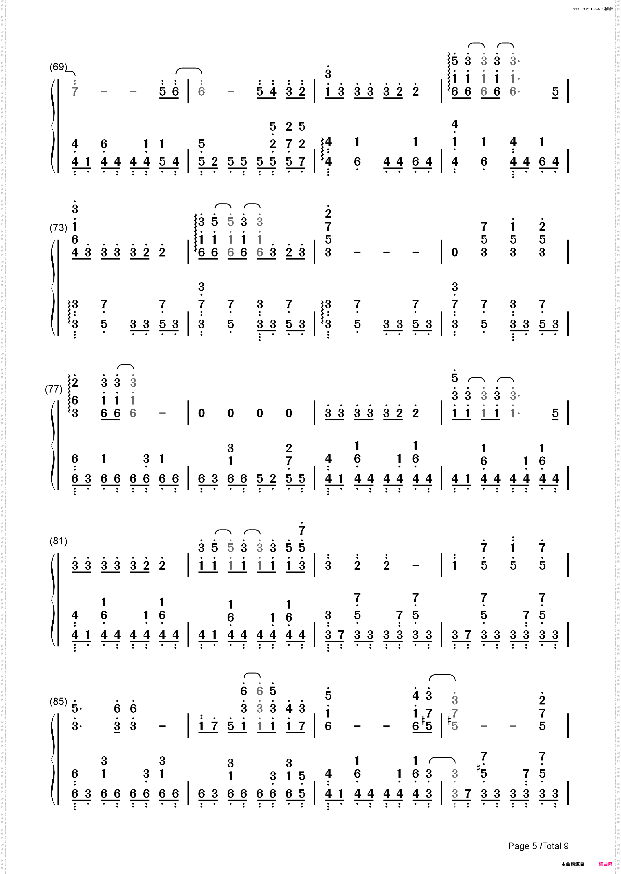 绯色之空-灼眼的夏娜主题曲-EOP教学曲_简谱版