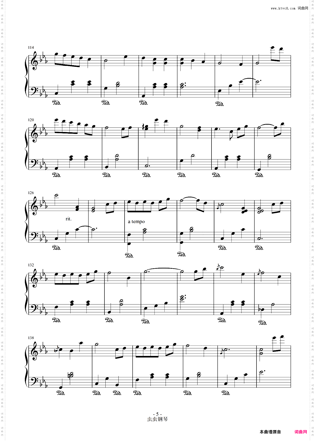 Concerto D'Amour爱的协奏曲-The Daydream钢琴独奏谱