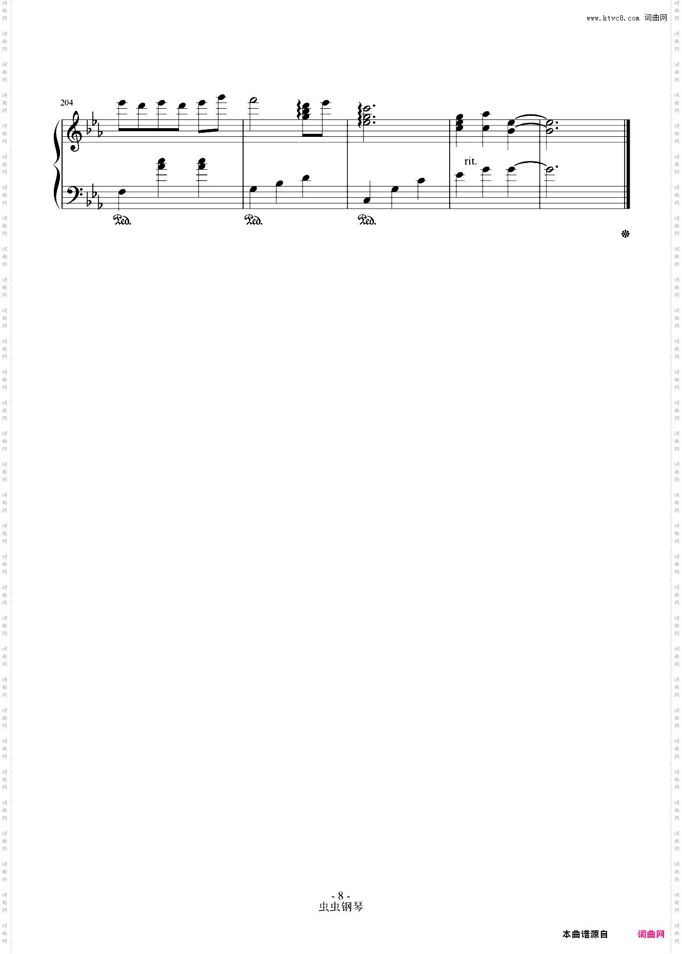 Concerto D'Amour爱的协奏曲-The Daydream钢琴独奏谱