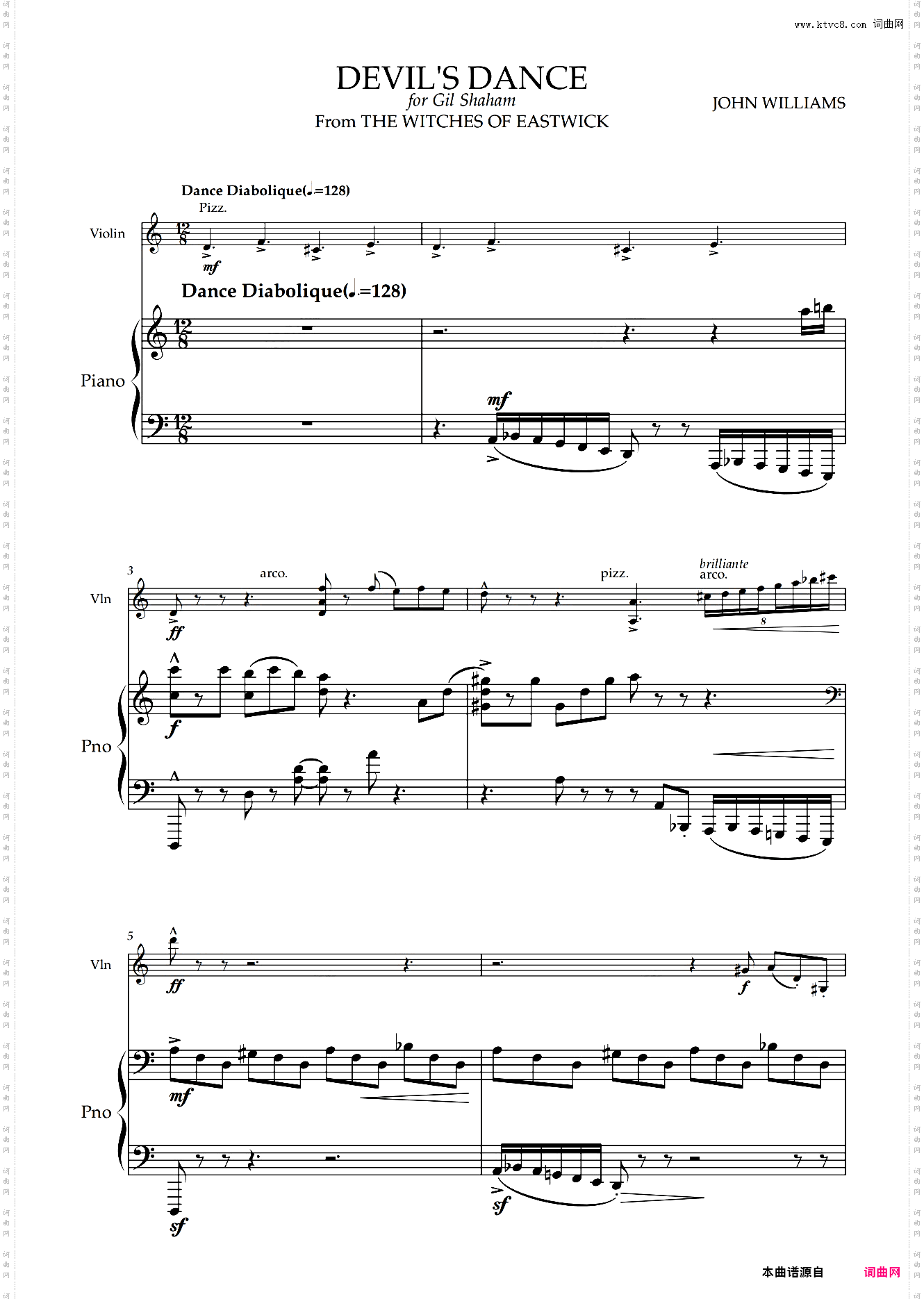 【小提琴与钢琴】Devil's Dance魔鬼之舞