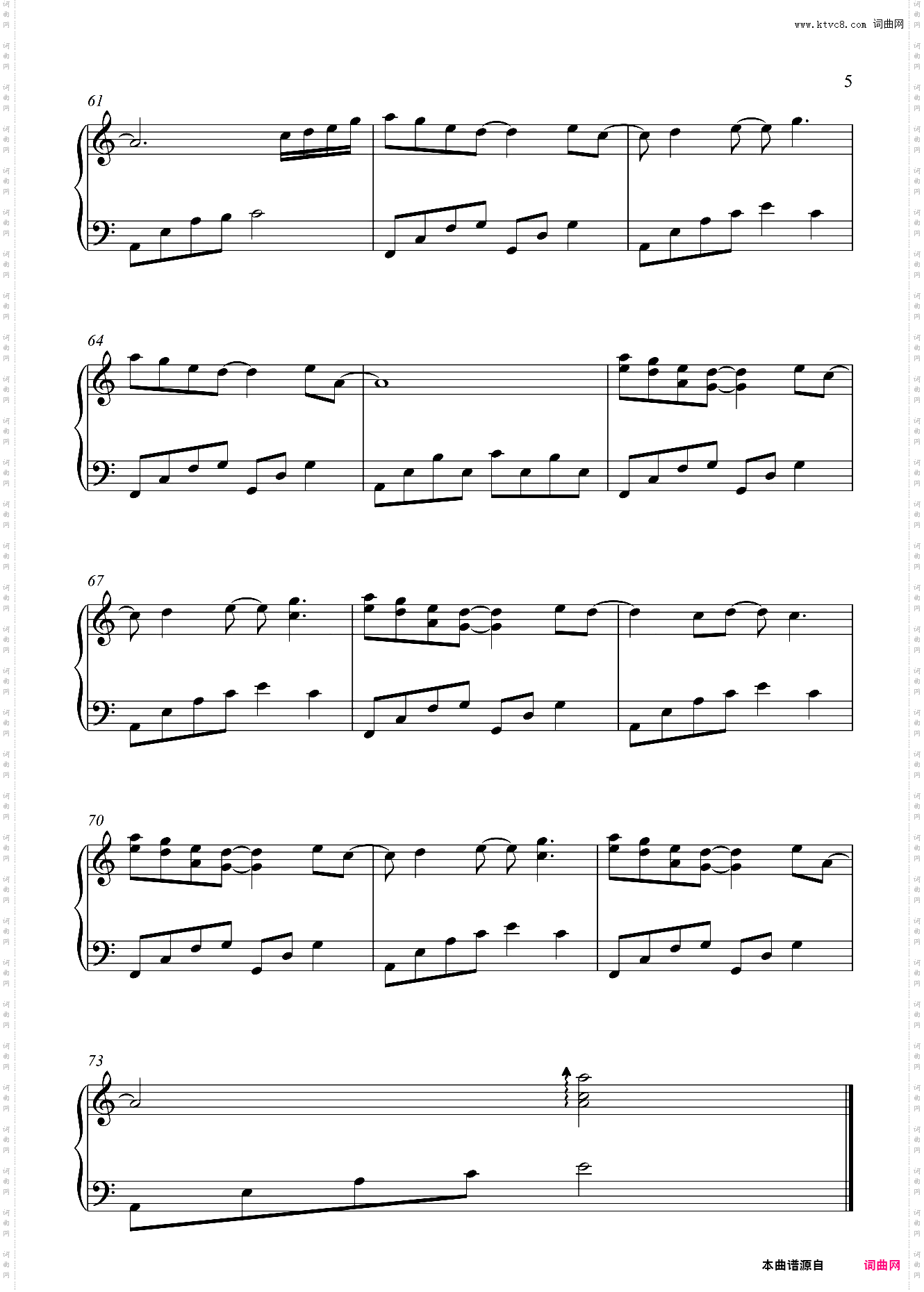 周杰伦《反方向的钟》C调 好听易弹