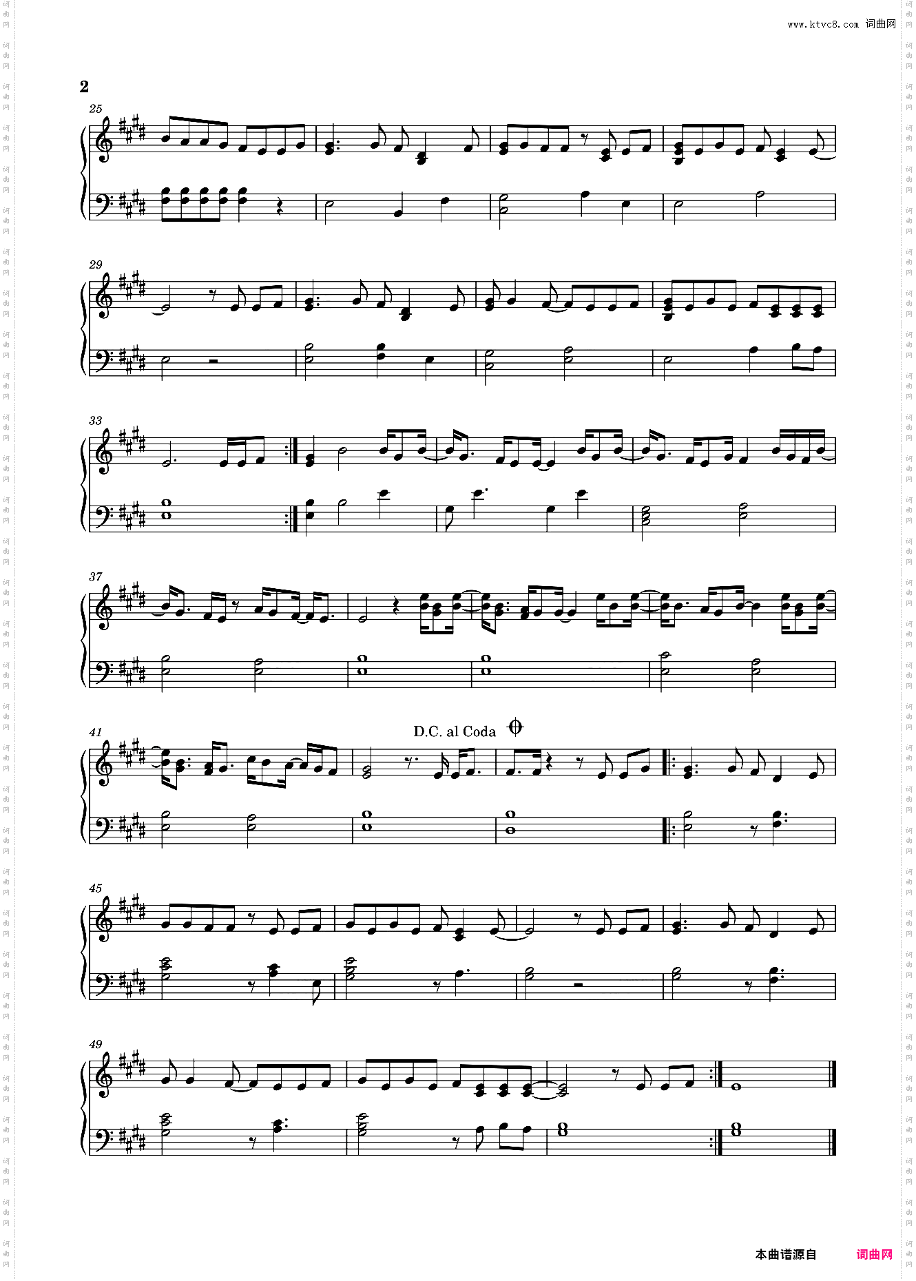 Love Yourself-贾斯汀·比伯-钢琴谱-Justin Bieber