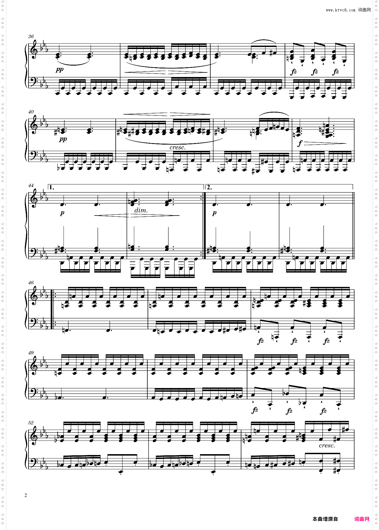 Ein Klavierstück D· 946 No· 2 in E? Major