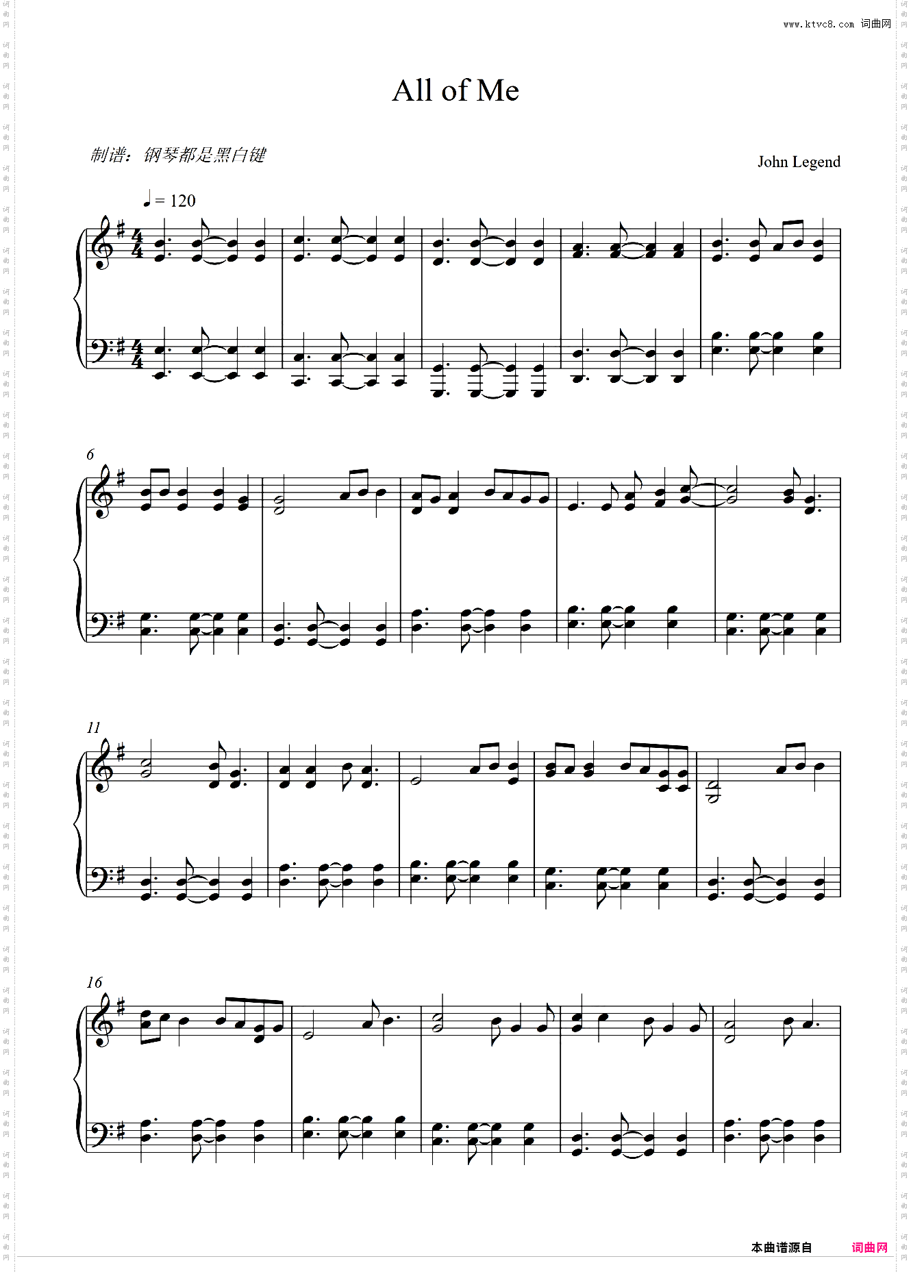 All of Me 【爆好听歌曲】