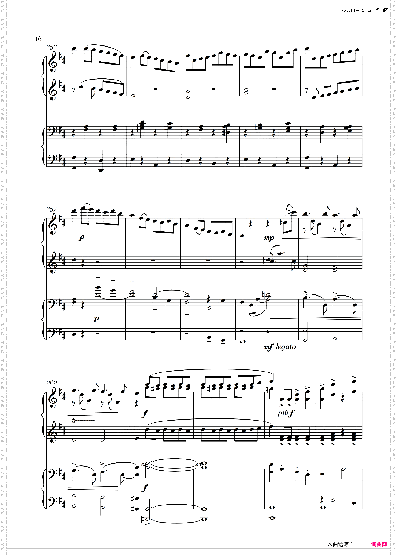 【四手联弹】鲁斯兰与柳德米拉-序曲 Ruslan and Lyudmila Overture