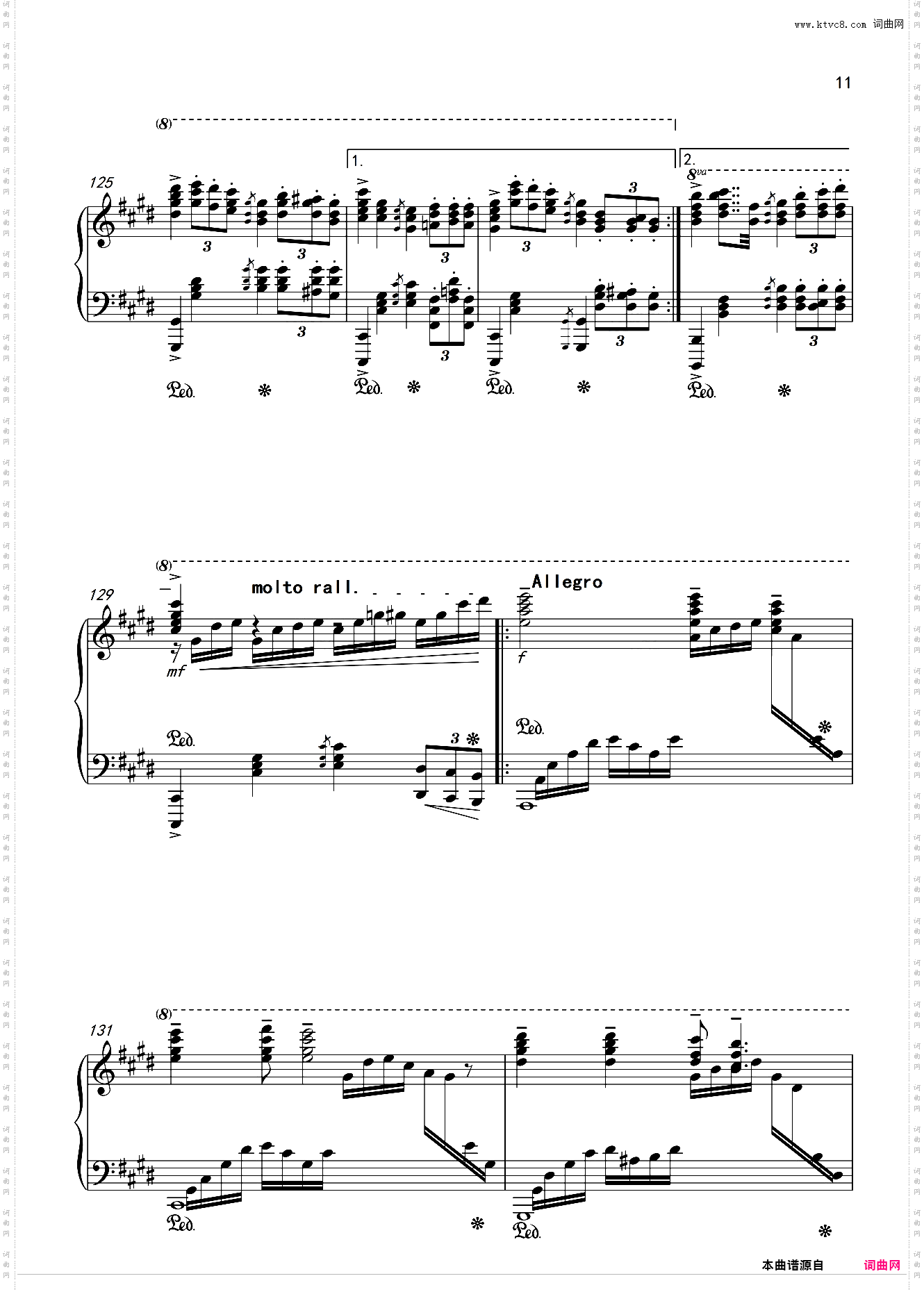 祖国不会忘记钢琴改编独奏版