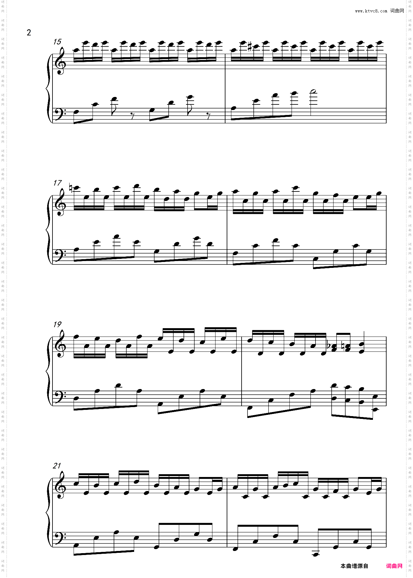 Flower Dance 花之舞 C调 简单好听LY