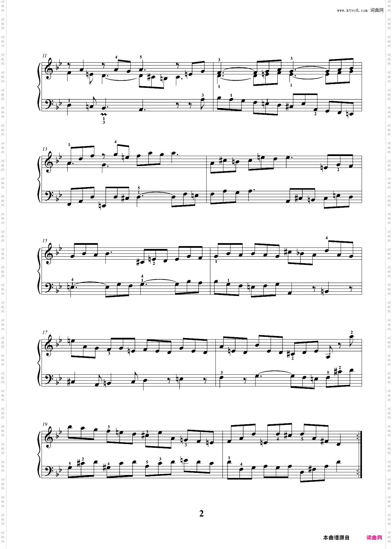 9级 复调乐曲 吉格舞曲