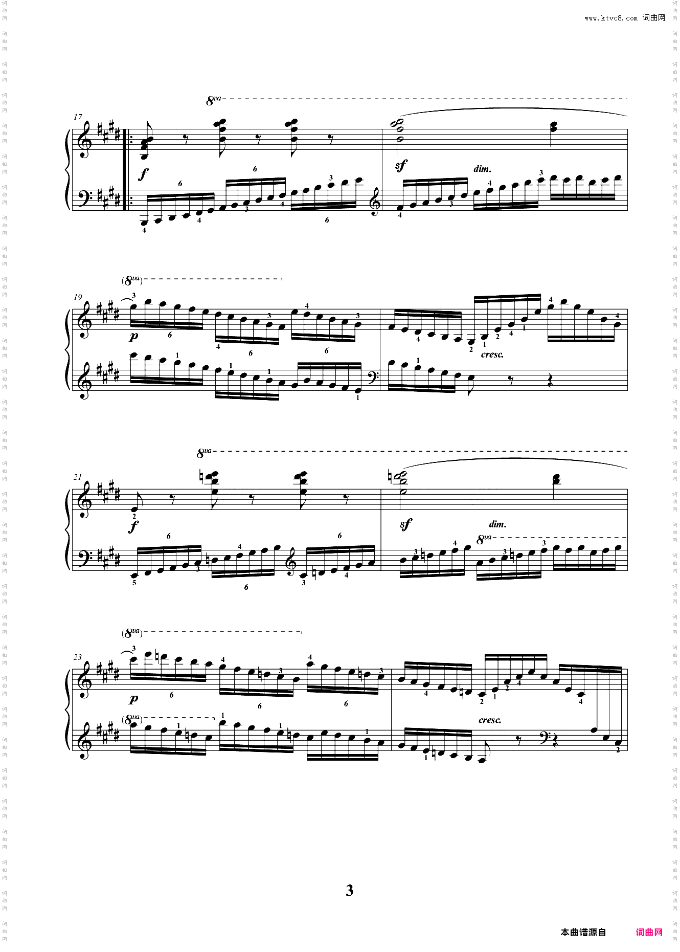 7级 练习曲 Op·299 No·33