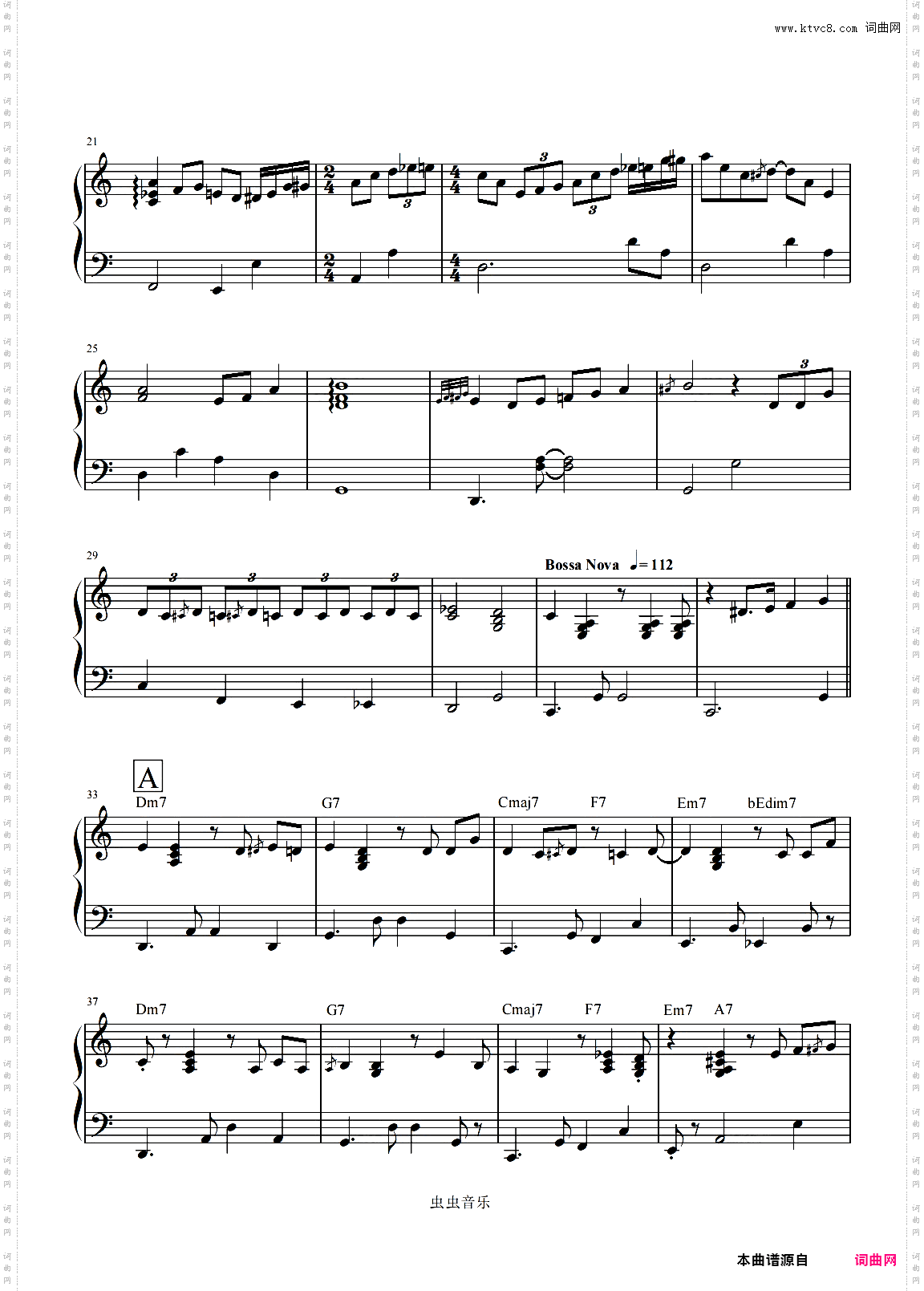 I wish you love初级实用爵士